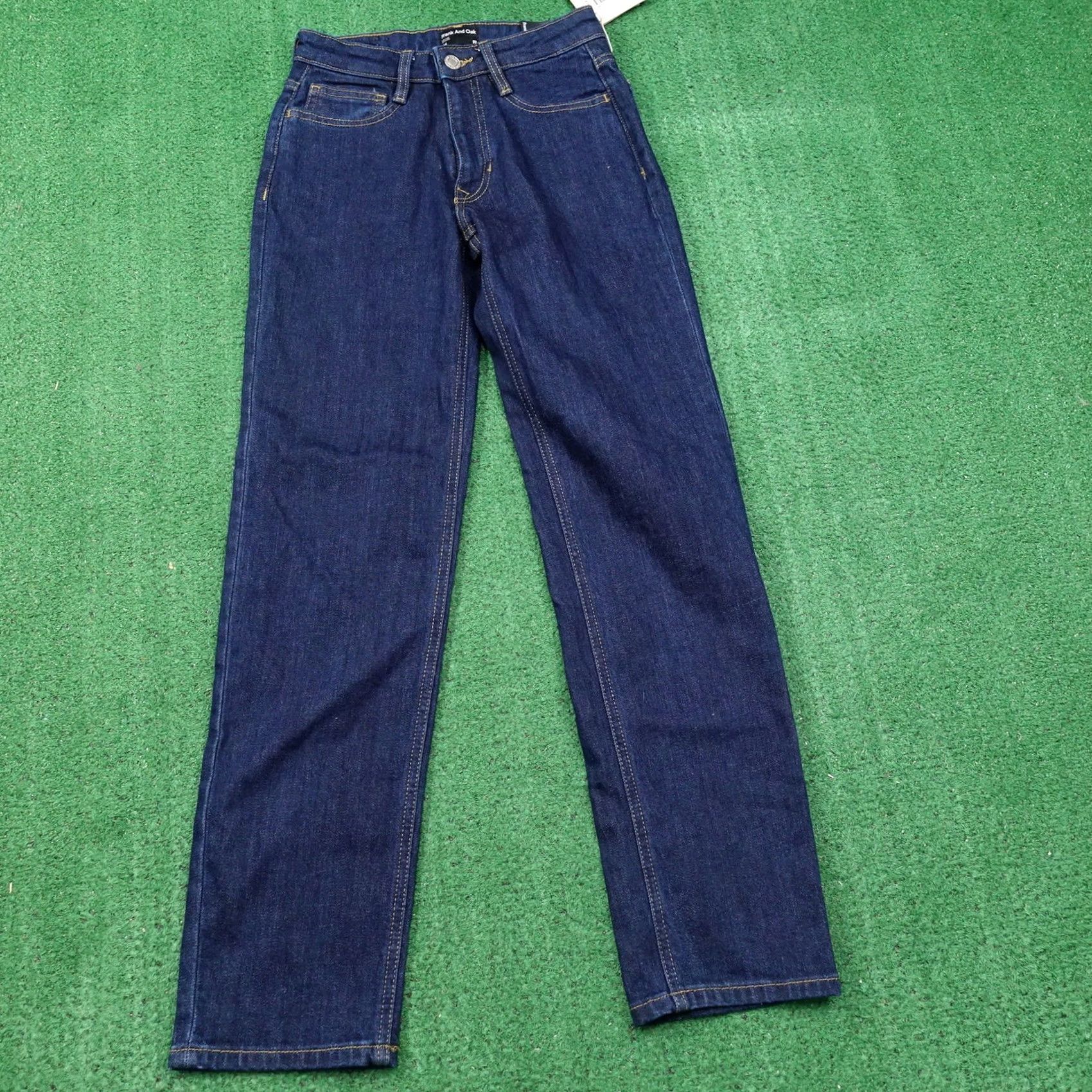 Frank And Oak FRANK AND OAK CYNDI STRAIGHT FIT DENIM BLUE JEANS WOMENS SIZE 24 NEW NWT Size 42" / US 20 - 2 Thumbnail
