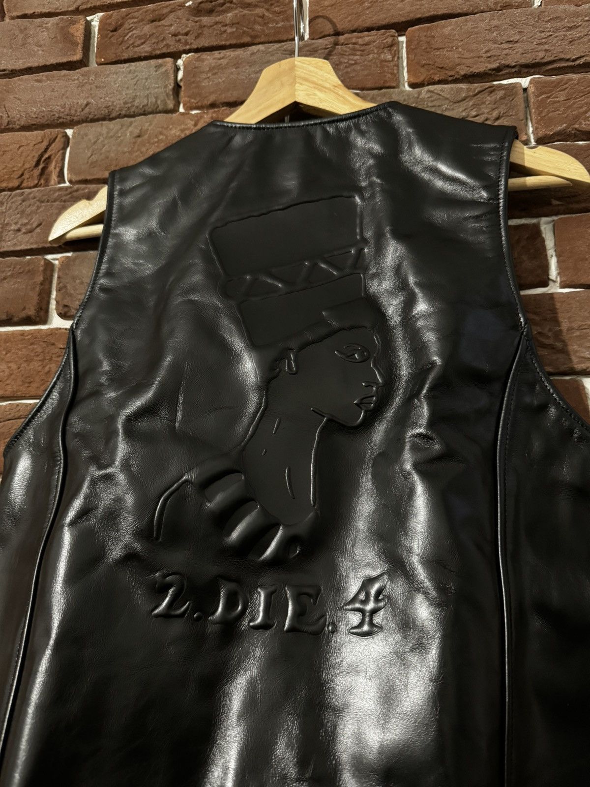 DENIM TEARS Our Legacy x Denim Tears 2Pac Cross Cow Leather Vest Grail S Size US S / EU 44-46 / 1 - 7 Thumbnail