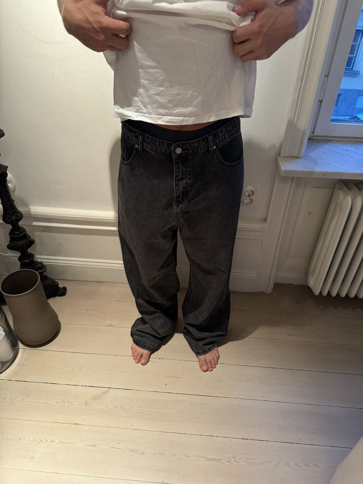 basketcase gallery LAX, baggy denim (washed black) Size US 38 / EU 54 - 9 Thumbnail