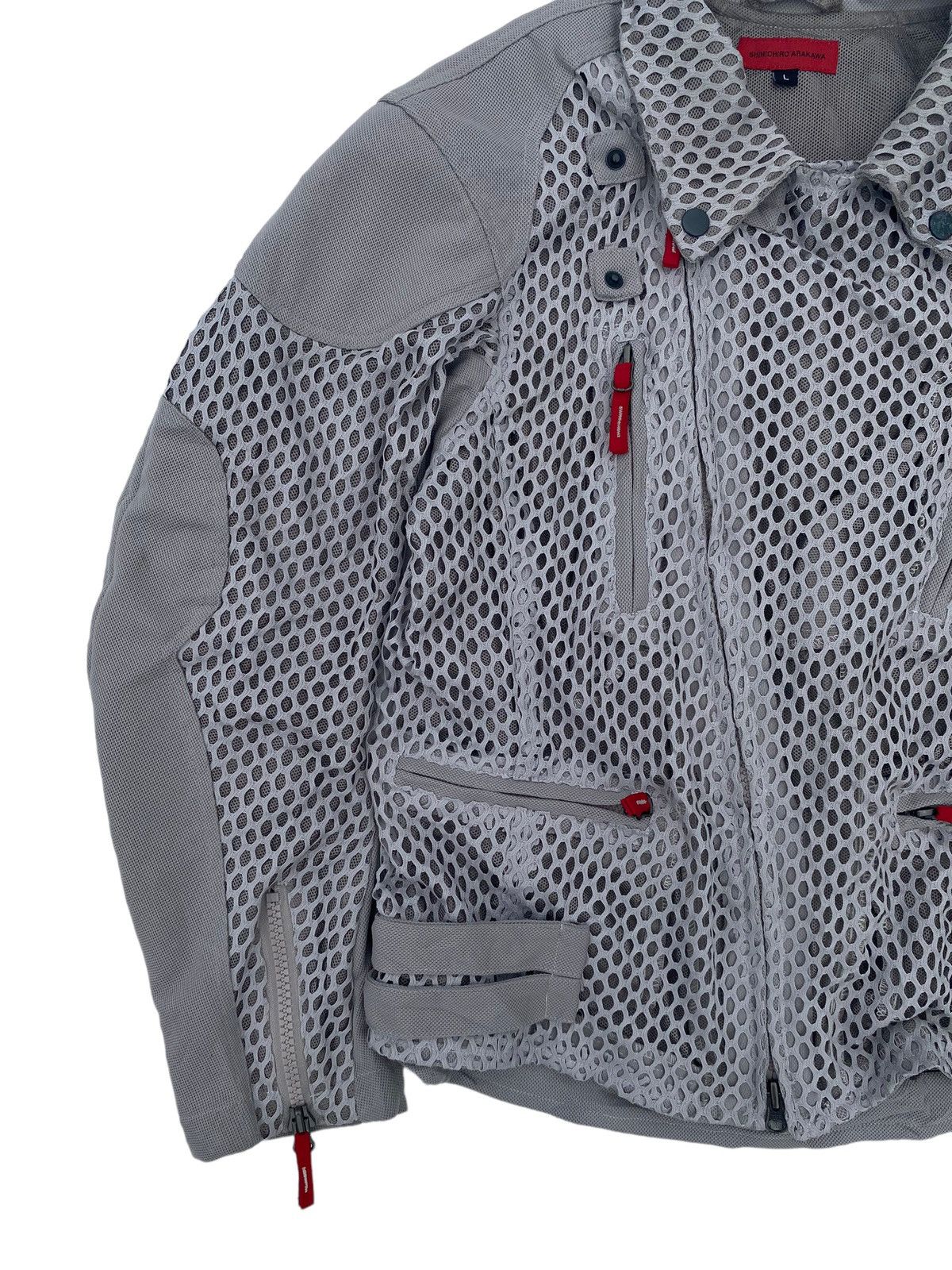 Japanese Brand Shiniciro Arakawa - Mesh Biker Jacket Size US M / EU 48-50 / 2 - 6 Thumbnail