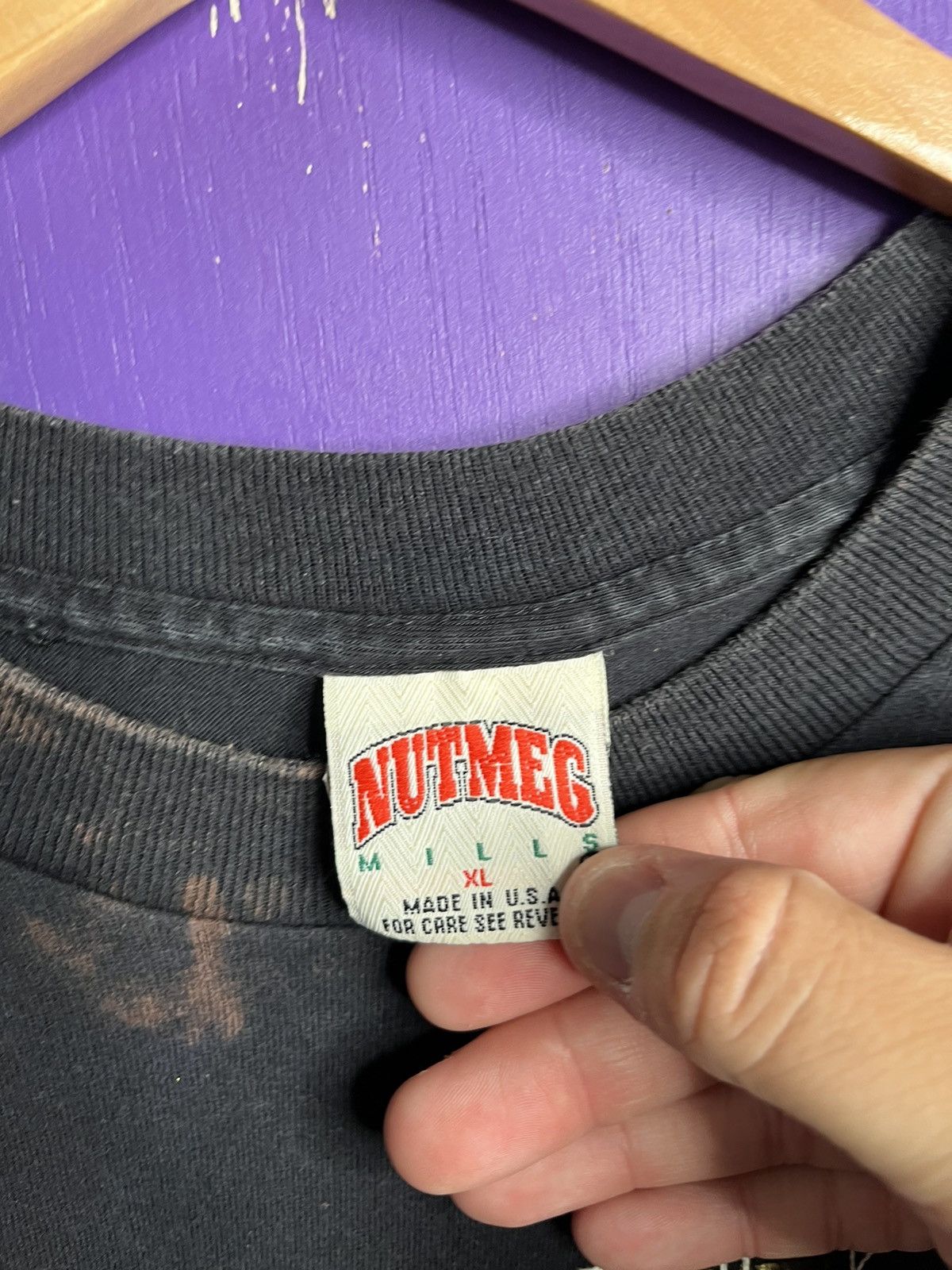 NFL Vintage 90s Nutmeg New Orleans saints t-shirt Size US XL / EU 56 / 4 - 4 Thumbnail