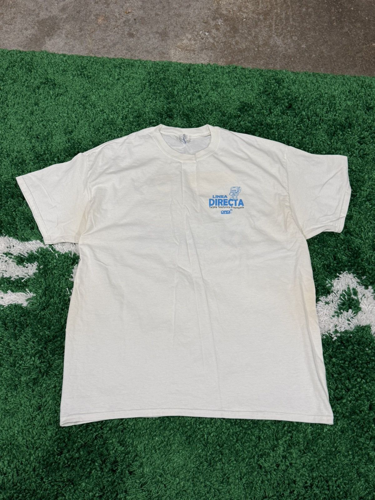 Gildan Vintage Mexico Spanish Phone Internet Tee White XL 90s Size US XL / EU 56 / 4 - 3 Thumbnail