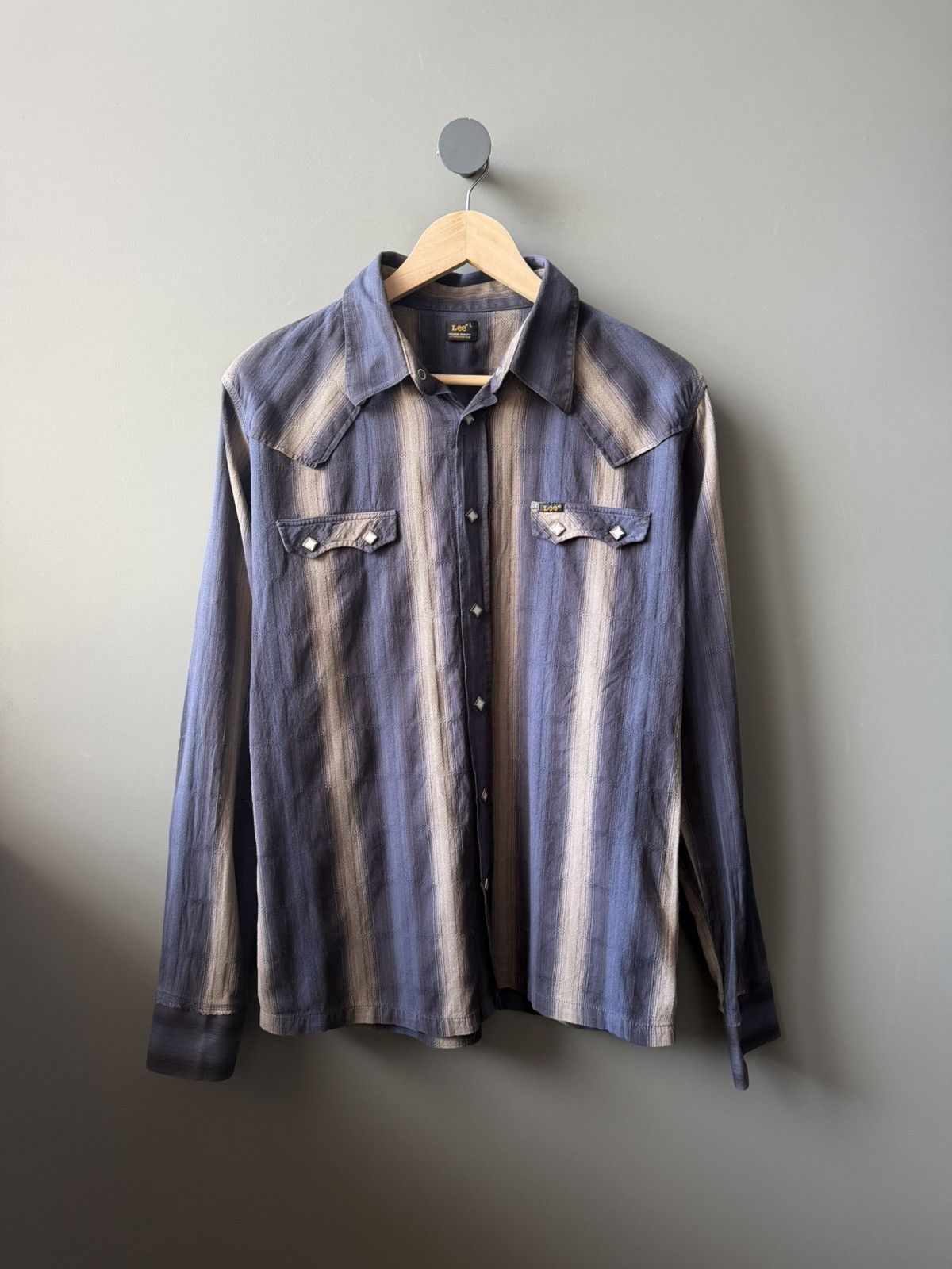 Lee Lee Stripped Western Cotton Shirt Size L Size US L / EU 52-54 / 3 - 1 Thumbnail