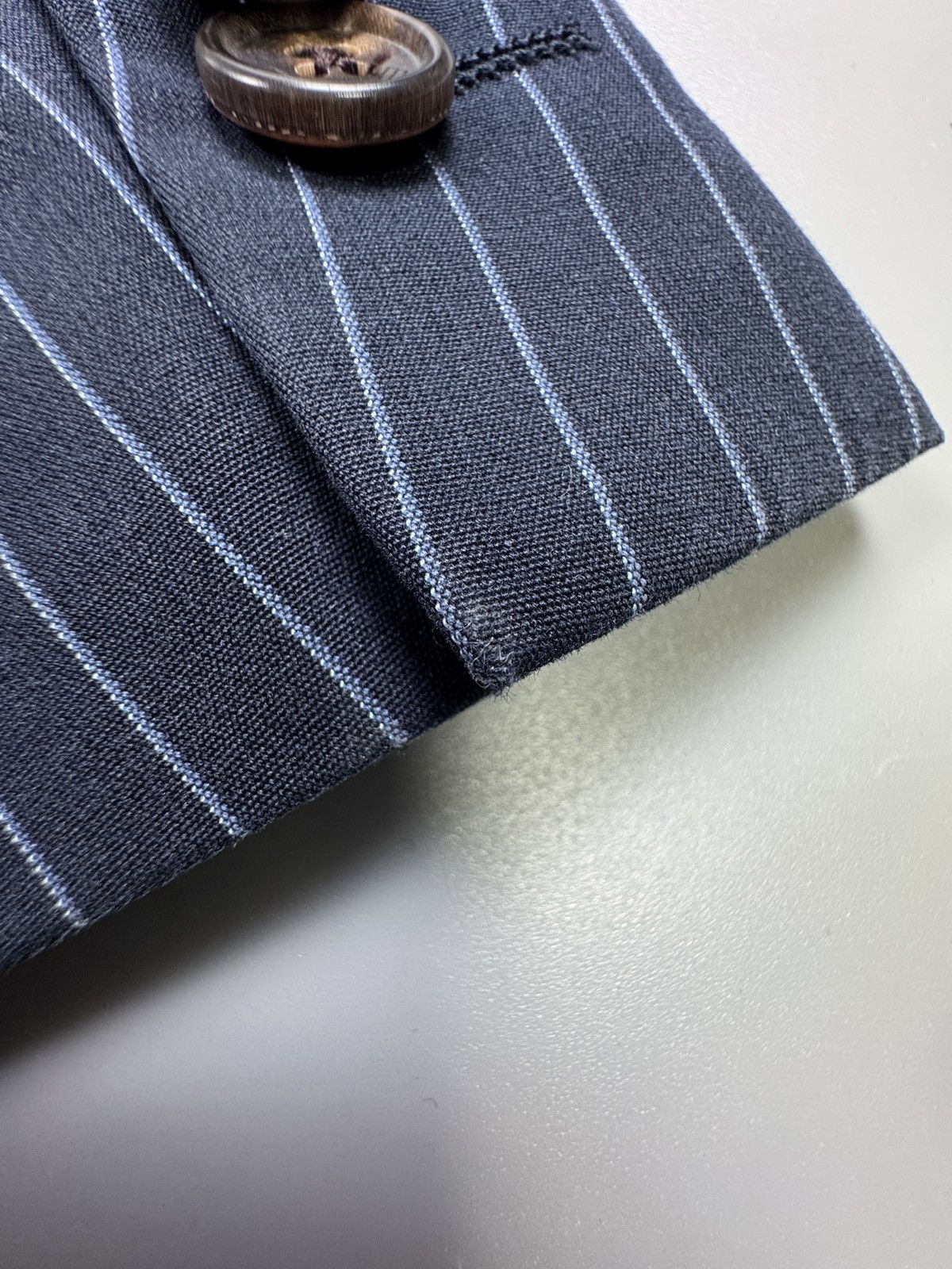 Etro Etro Two Button Striped Cotton Blazer (Y1252) Size 40R - 14 Thumbnail