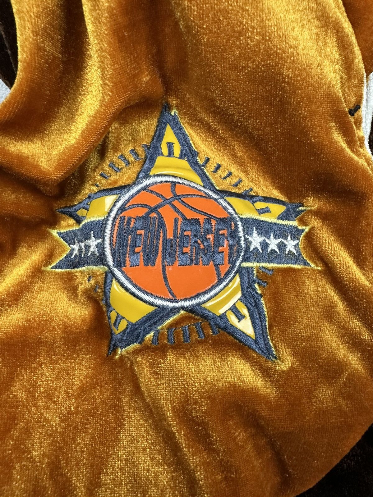 NBA Vintage Bomber NBA Team Patch Velvet Jacket 3XL Retro Size US XXL / EU 58 / 5 - 11 Thumbnail