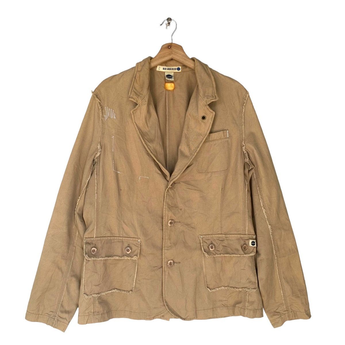 image of Blue Marlin Five Star Vintage Coat in Beige, Men's (Size Large)
