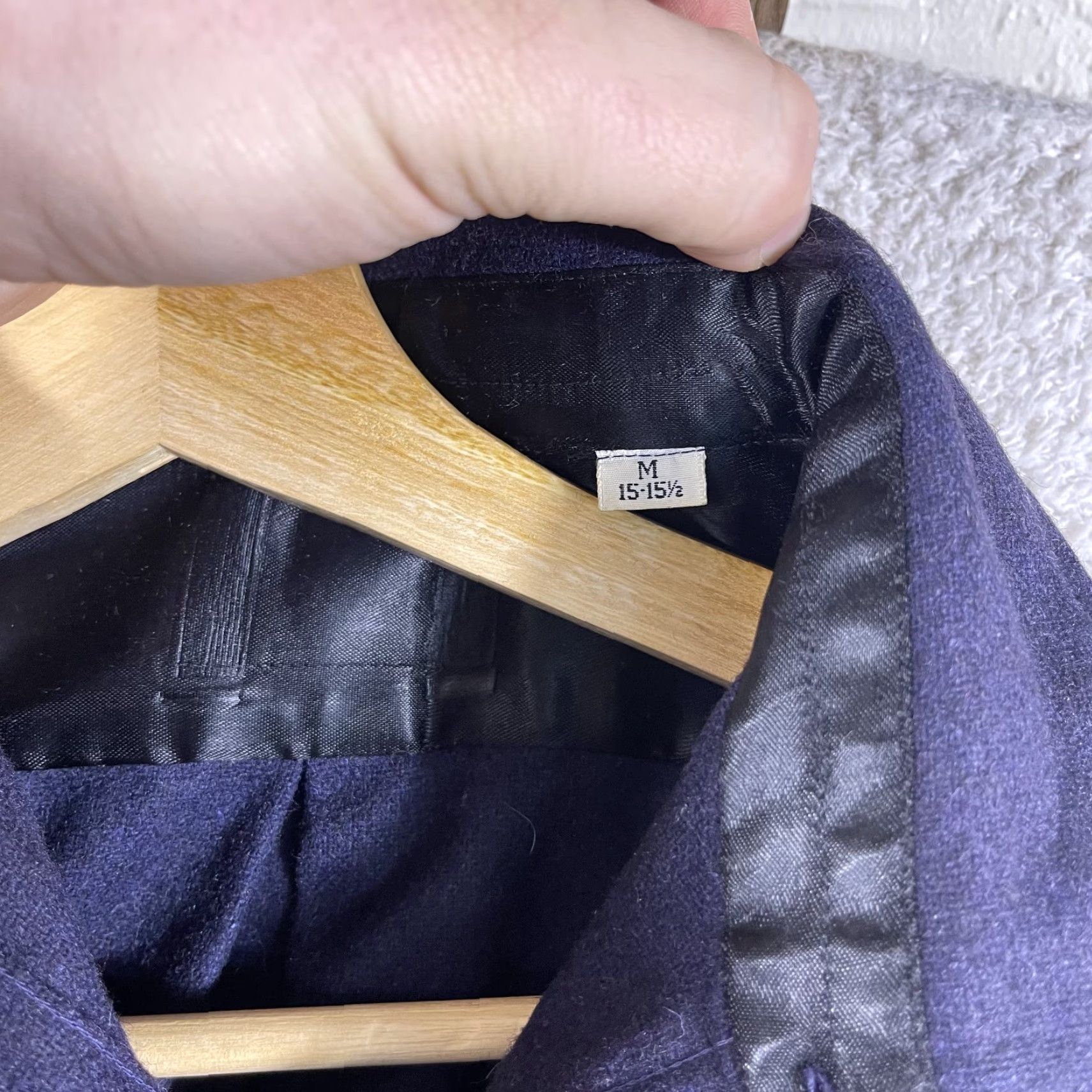 Vintage VINTAGE Unbranded CPO Flannel Shirt Men’s Medium 15-15.5 Navy Blue Military 60's Wool 70's Button-Up 60s Wool Flannel Pockets Size US M / EU 48-50 / 2 - 3 Thumbnail