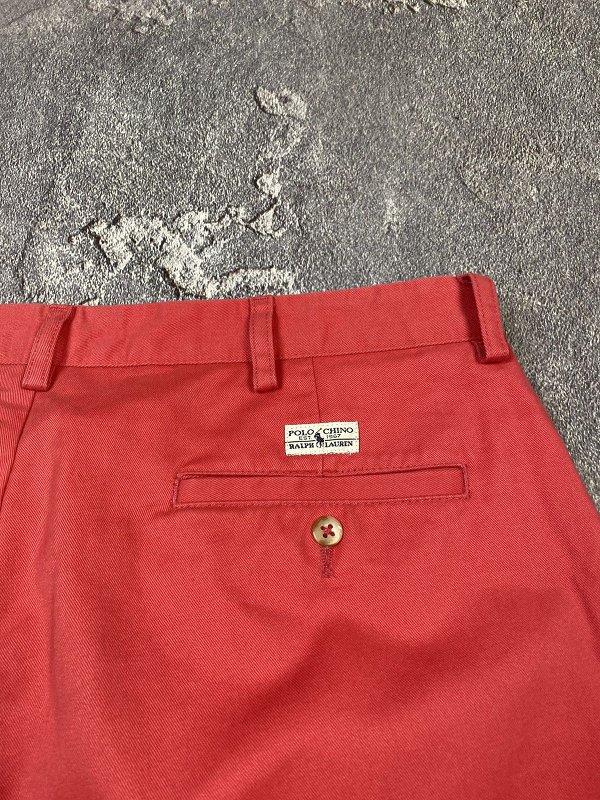 Polo Ralph Lauren Vintage 90s Polo Ralph Lauren Red Chino Shorts Preppy Style Size US 36 / EU 52 - 4 Thumbnail