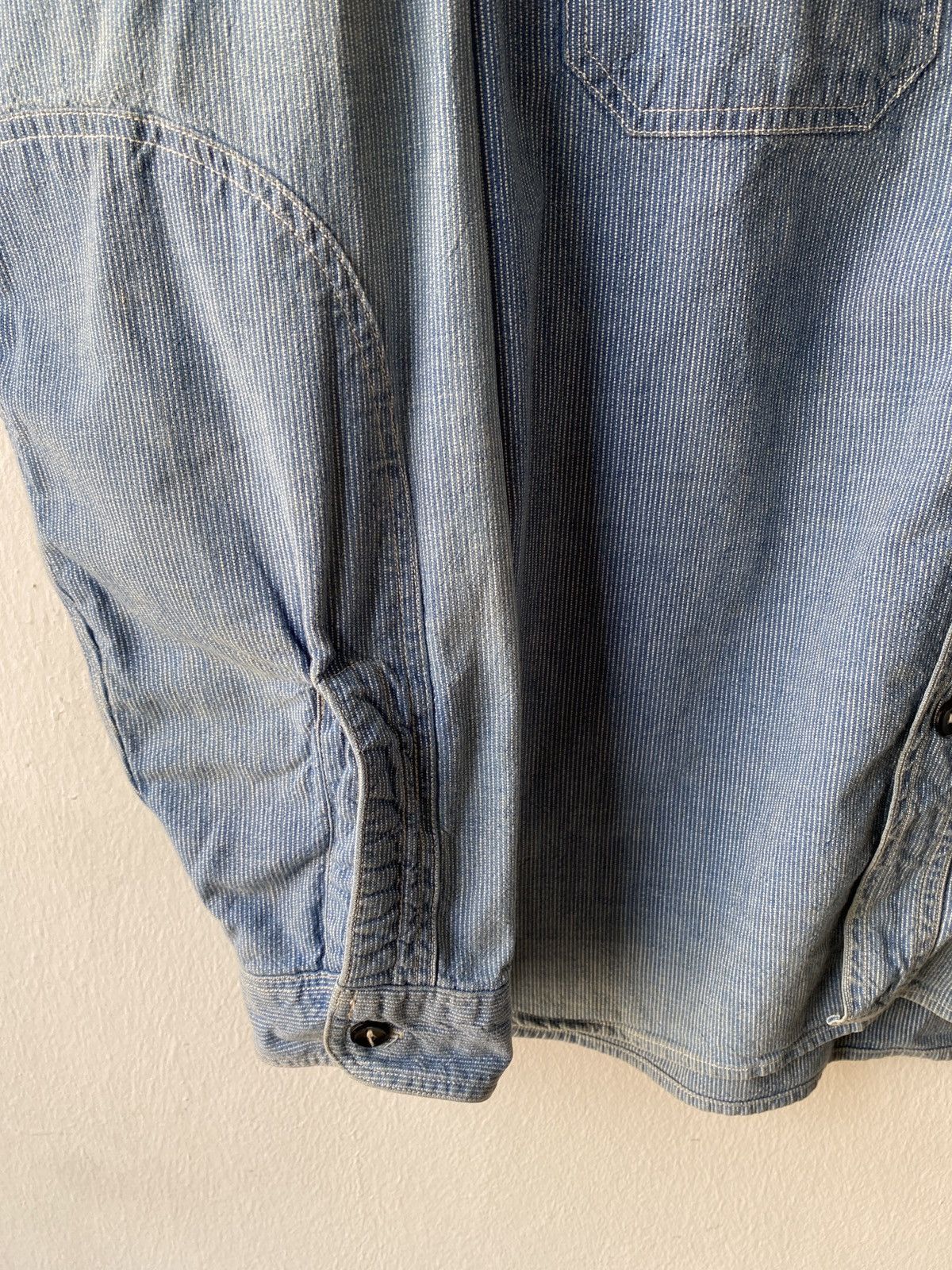 Japanese Brand Vintage Sugar Cane Pinstripe Button Up Shirt Size US M / EU 48-50 / 2 - 7 Thumbnail