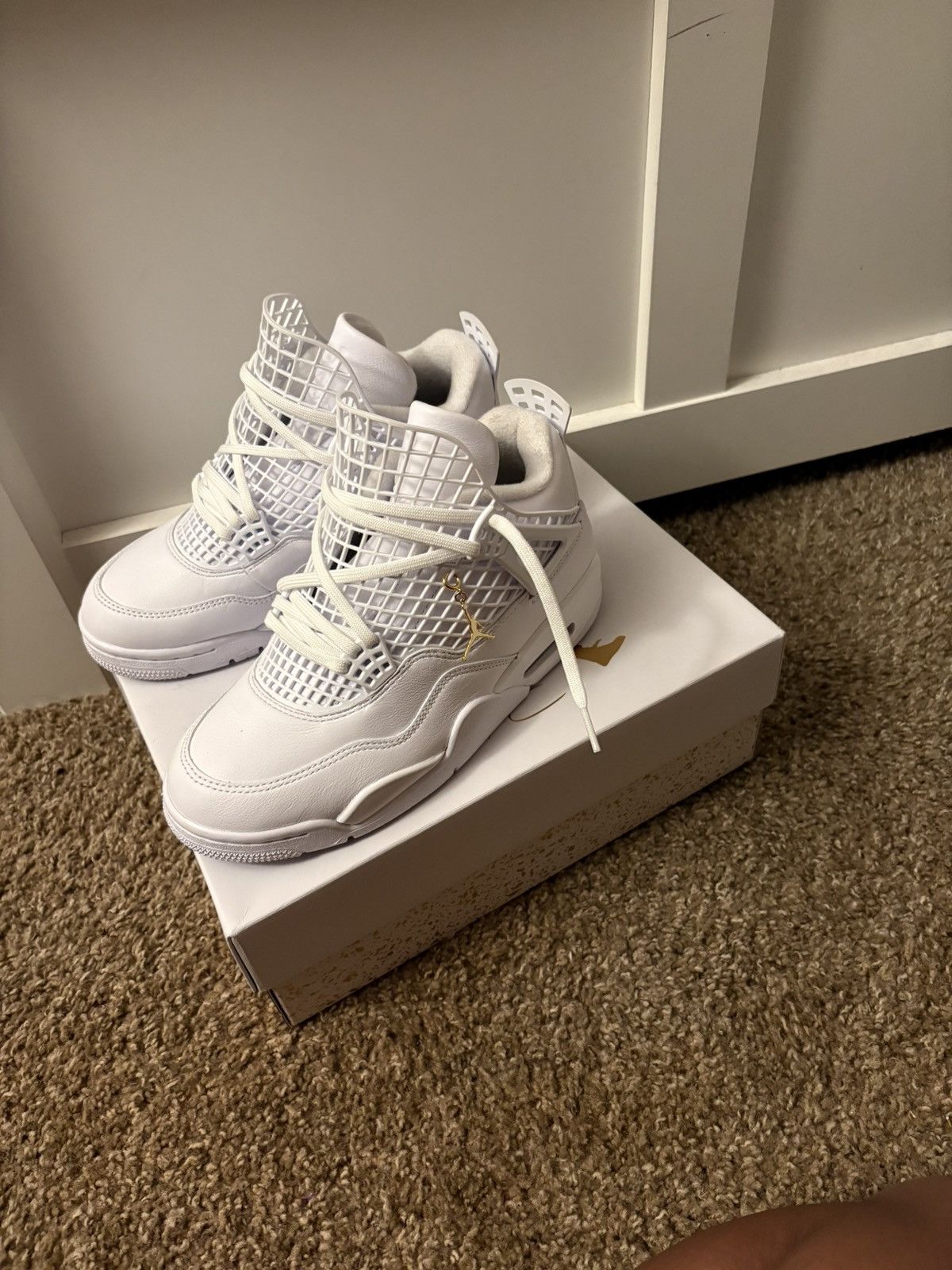 Jordan Brand Air Jordan 4 Retro “Metallic Gold” Size US 7.5 / IT 37.5 - 1 Thumbnail