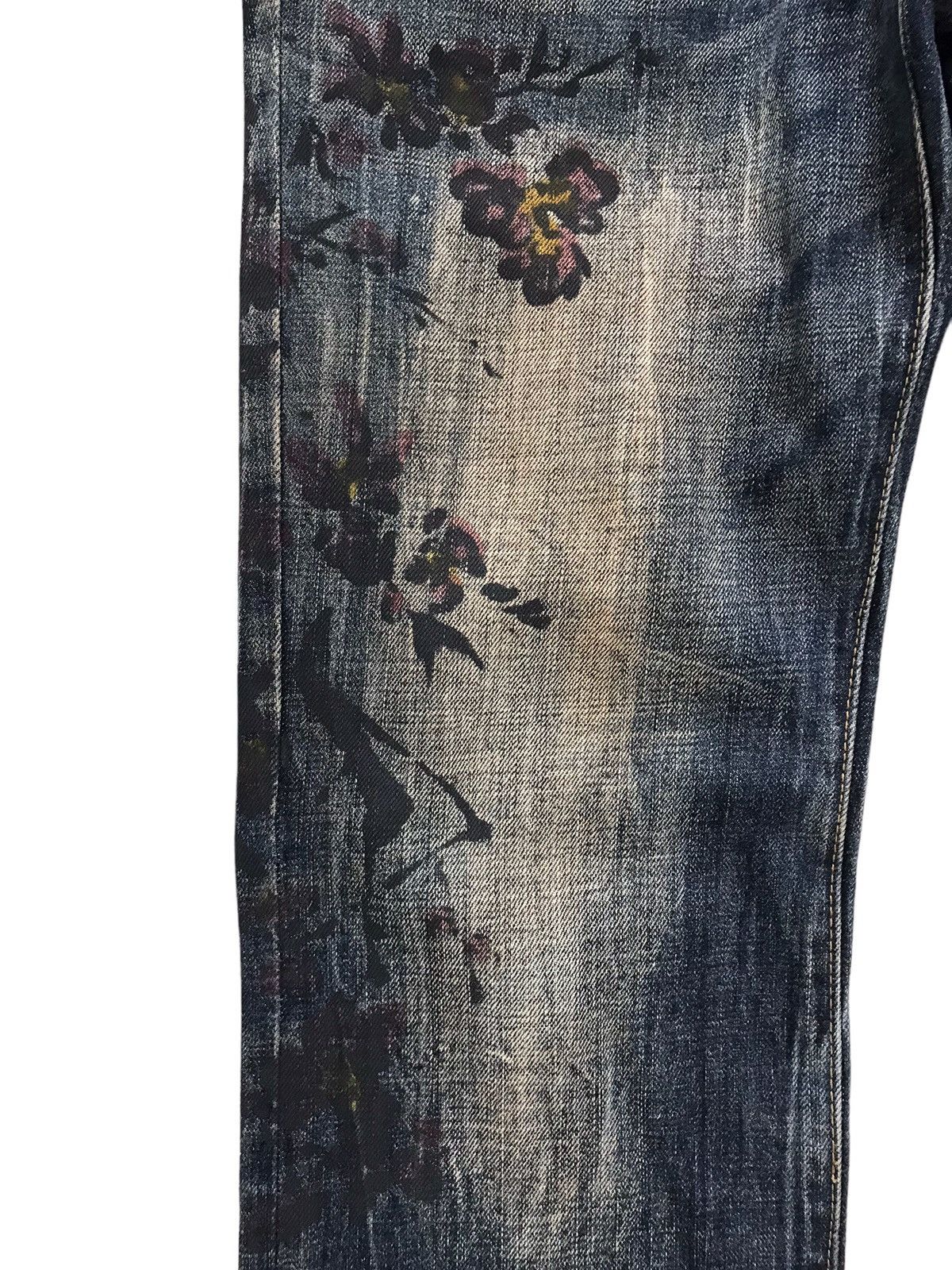 Takeo Kikuchi Takeo Kikuchi Yakuza Yanki Painted Art Denim Jeans Size US 32 / EU 48 - 3 Thumbnail