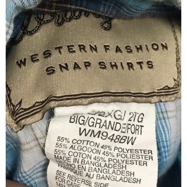 Wrangler Wrangler Western Snap Shirt Size 2XI Size US XXL / EU 58 / 5 - 4 Thumbnail