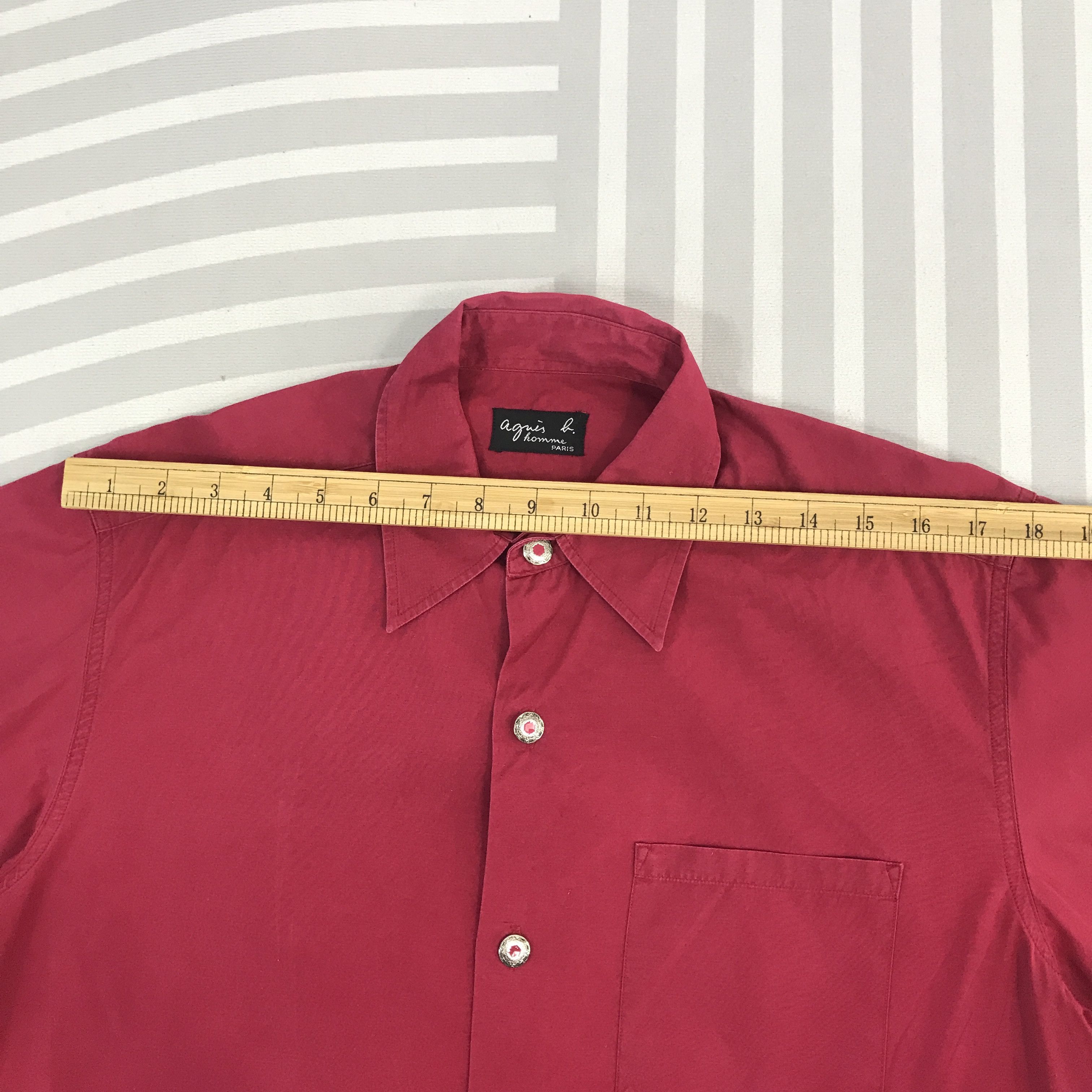 Vintage × agnes b. Vintage Agnes B. Long Red Button up Shirt Size US L / EU 52-54 / 3 - 5 Thumbnail