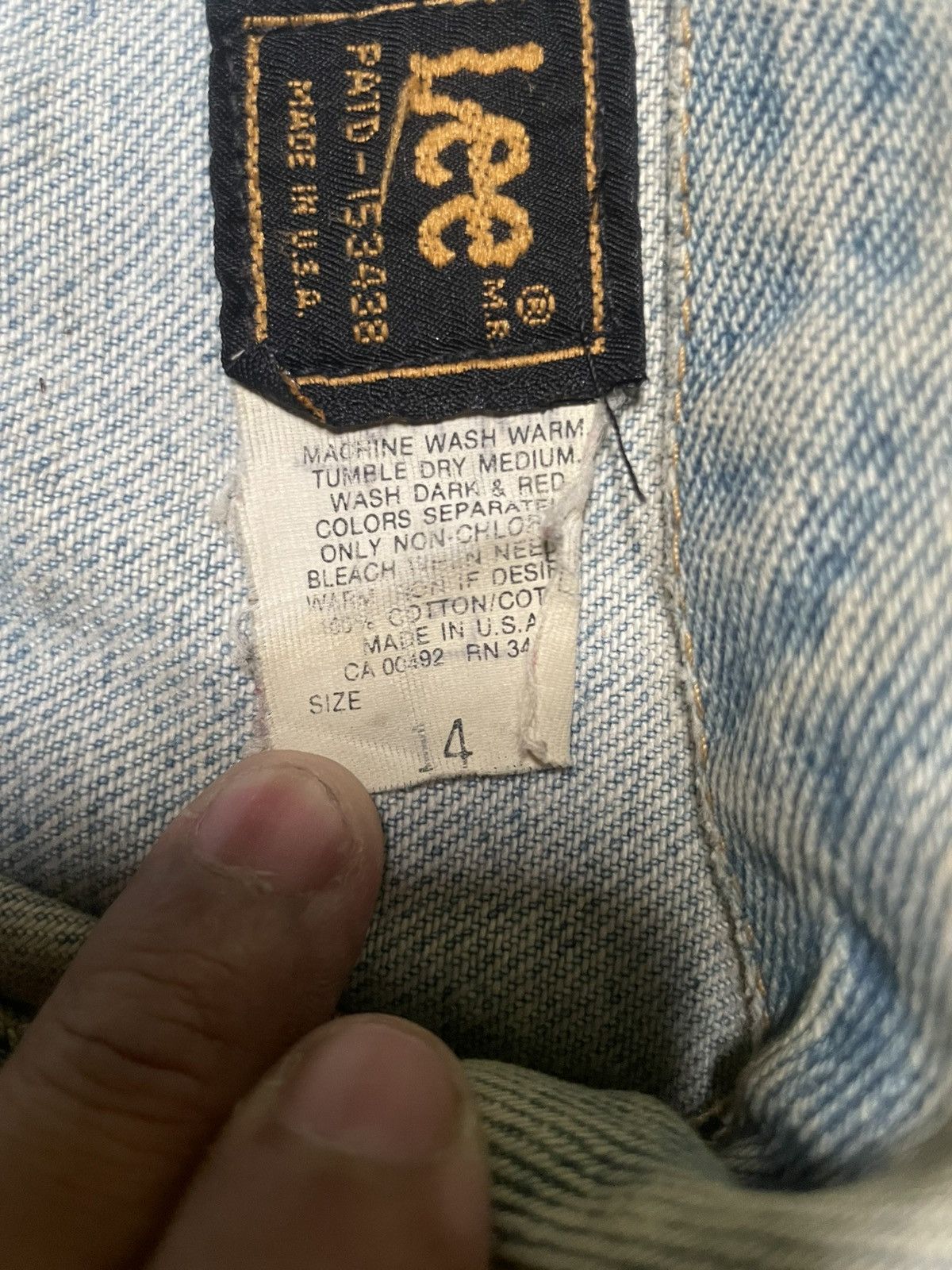 Lee × Vintage LEE RIDERS MADE IN USA Size US S / EU 44-46 / 1 - 9 Thumbnail