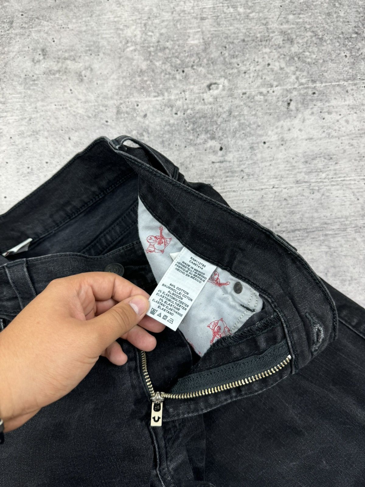 True Religion Vintage True Religion Rocco Black Stonewashed Denim Jeans 36 Size US 36 / EU 52 - 17 Thumbnail