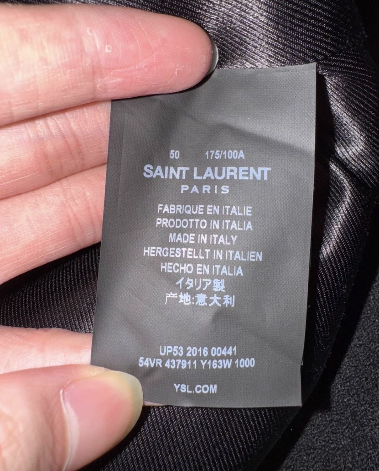 Saint Laurent Paris Saint Laurent (SLP) 16FW Runway Wool Zip Studded Jacket Size US XL / EU 56 / 4 - 6 Thumbnail