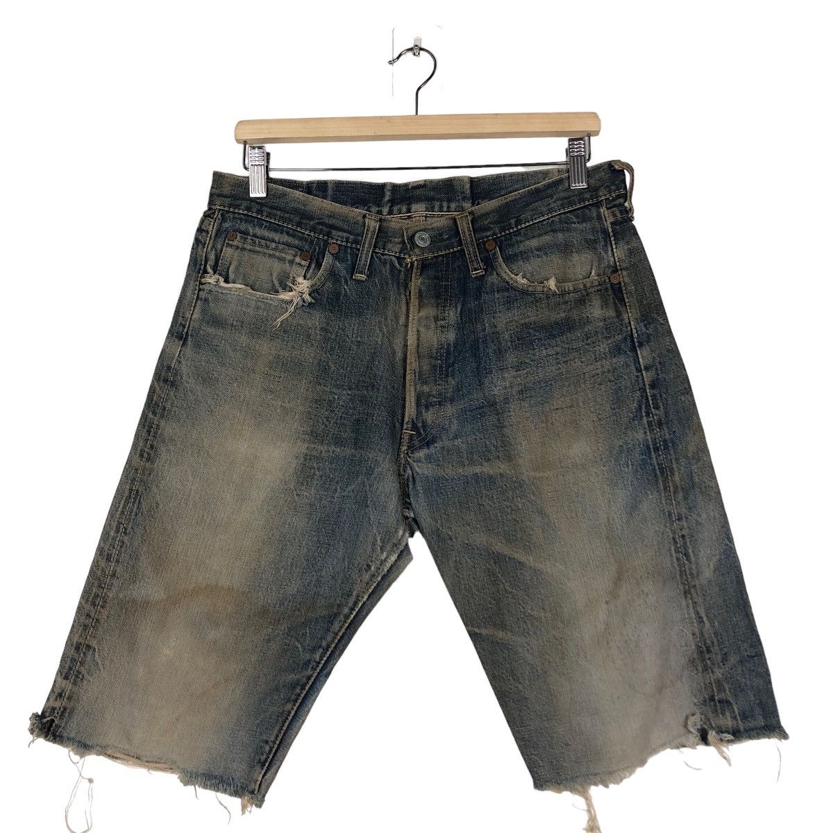 Japanese Brand 🔥Rare Palo Kain Short Denim Jeans Denime Lot 652 Size US 30 / EU 46 - 1 Thumbnail