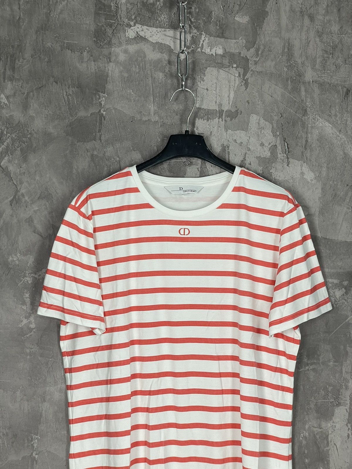 Vintage Dior Uniform Archive Luxury Striped T shirt Size US M / EU 48-50 / 2 - 2 Thumbnail