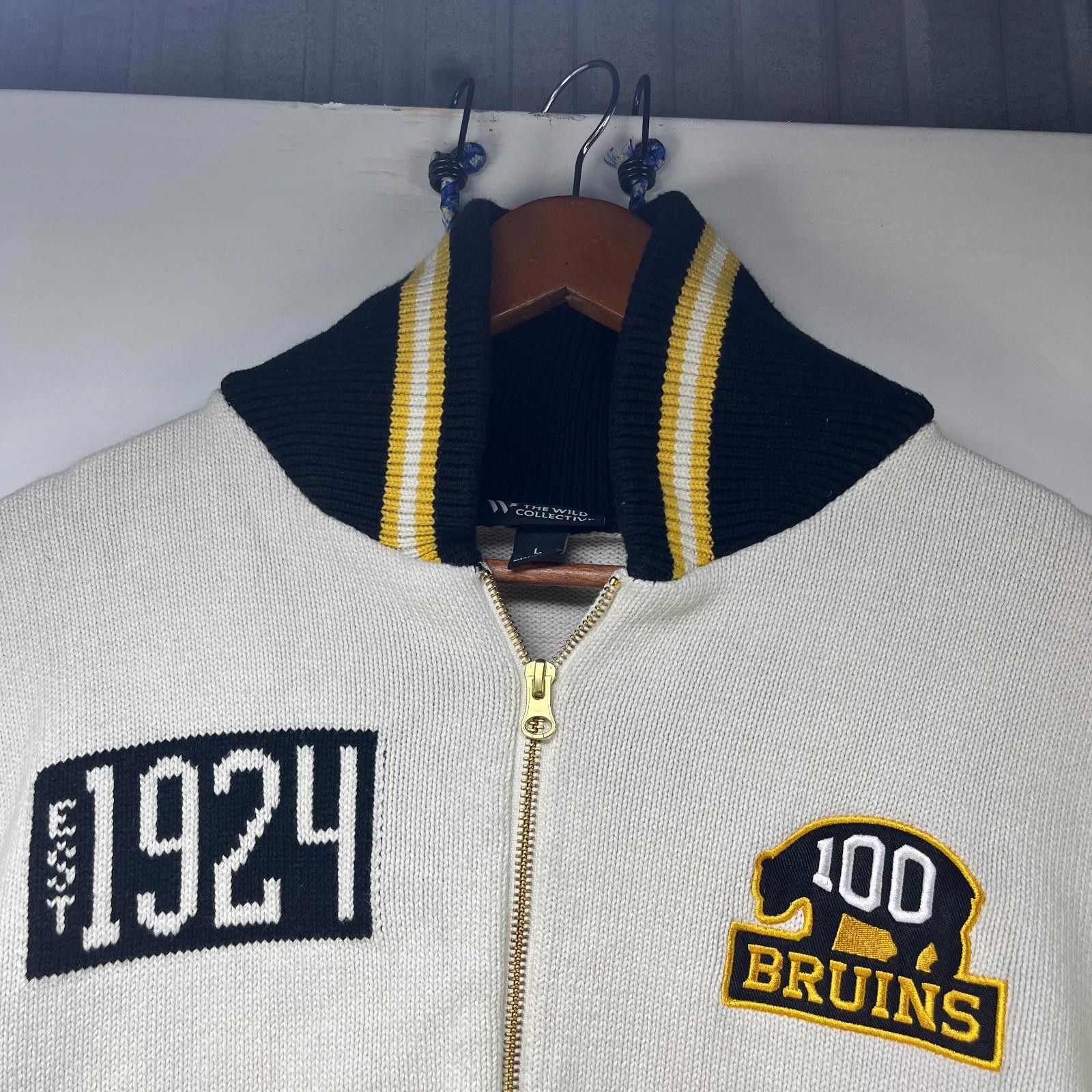 Other Boston Bruins Wild Collective Knit Cardigan Sweater Large Size ONE SIZE - 5 Thumbnail