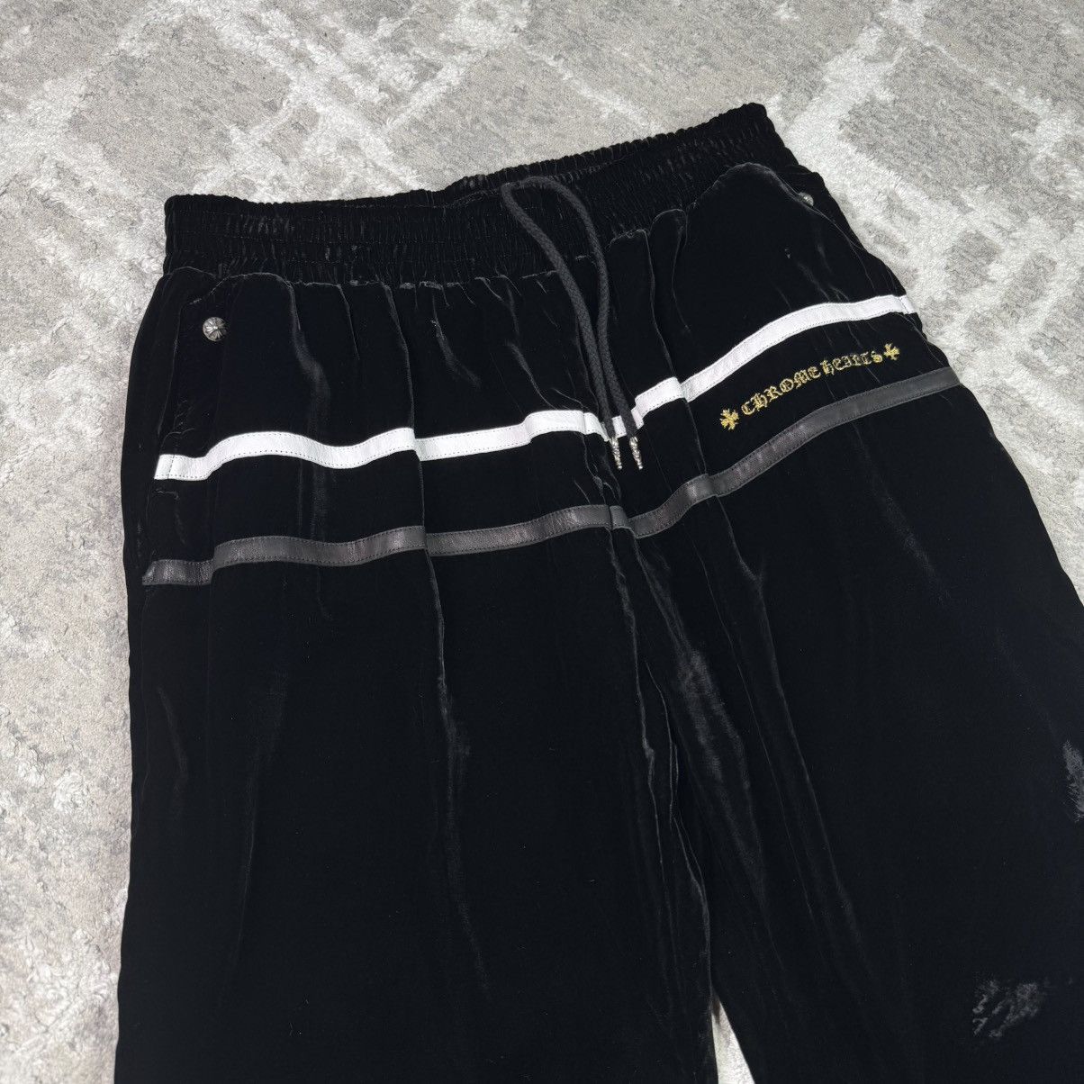 Chrome Hearts Velour leather track pant Size US 36 / EU 52 - 4 Thumbnail