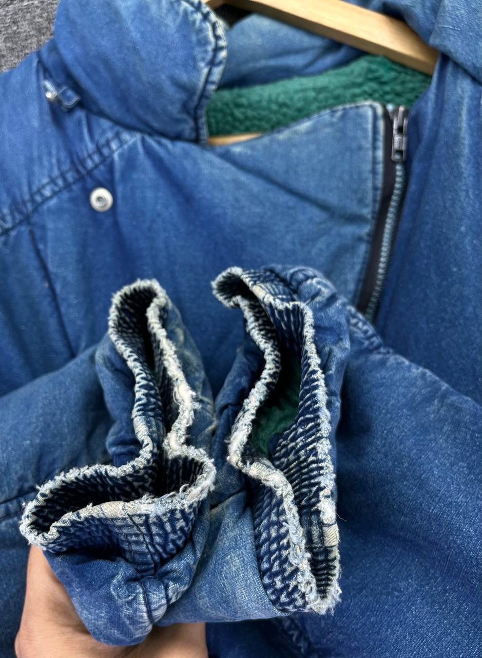 Marithe + Francois Girbaud Vintage Marithe Francois Girbaud Closed Sherpa Denim Jacket Size US L / EU 52-54 / 3 - 11 Thumbnail