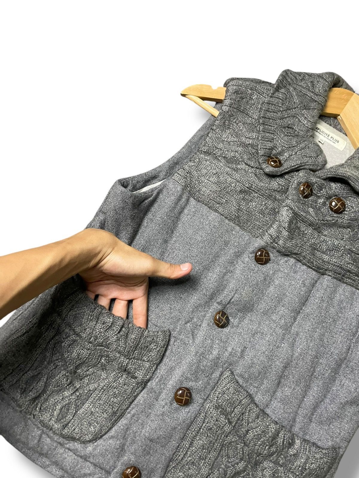 Japanese Brand × Vintage Simplicite Plus Knitwear Woolen Vest (71) Size US XXS / EU 40 - 5 Thumbnail