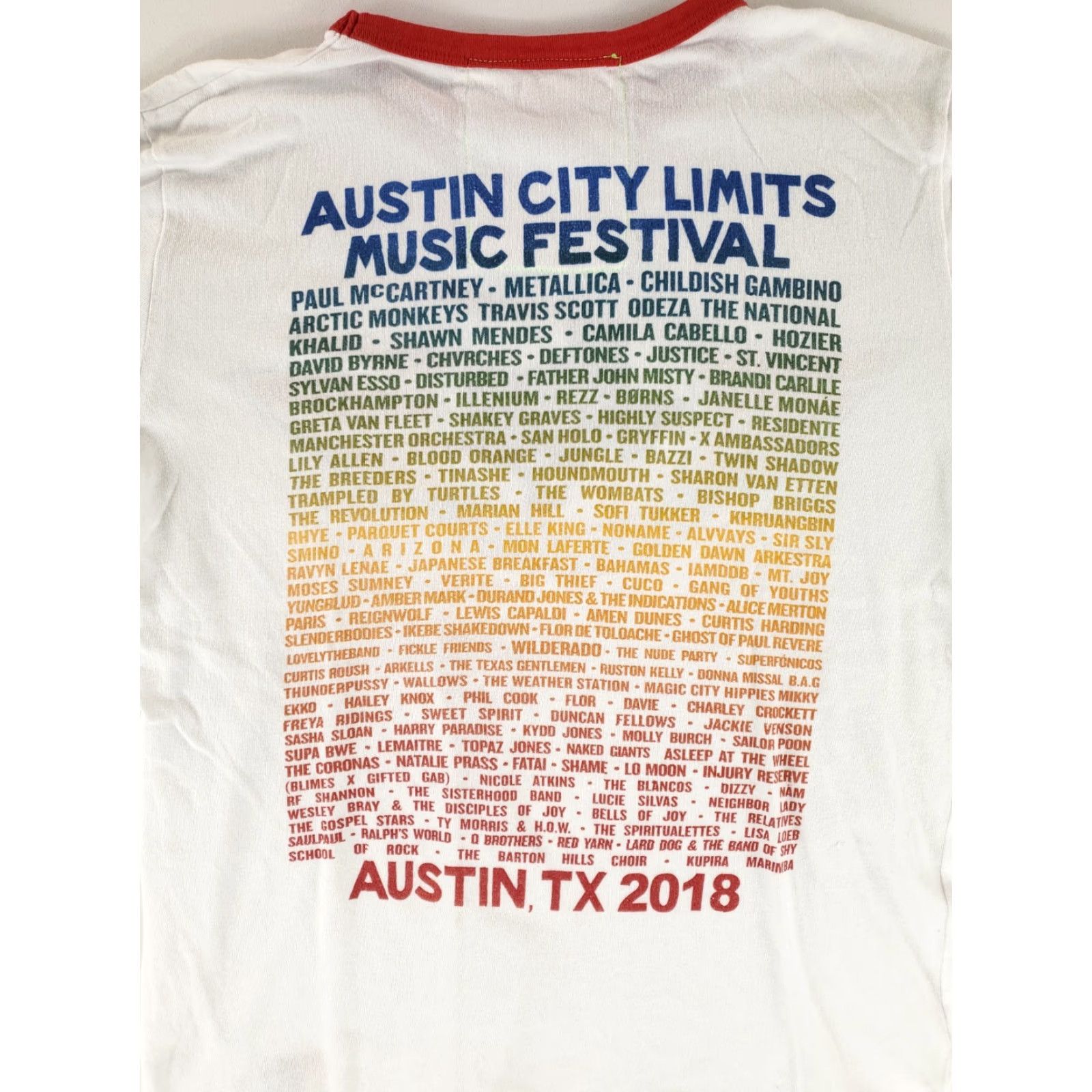Aviator Nation Aviator Nation Austin City Limits Music Festival Ringer T Shirt White Mens L Size US L / EU 52-54 / 3 - 6 Thumbnail