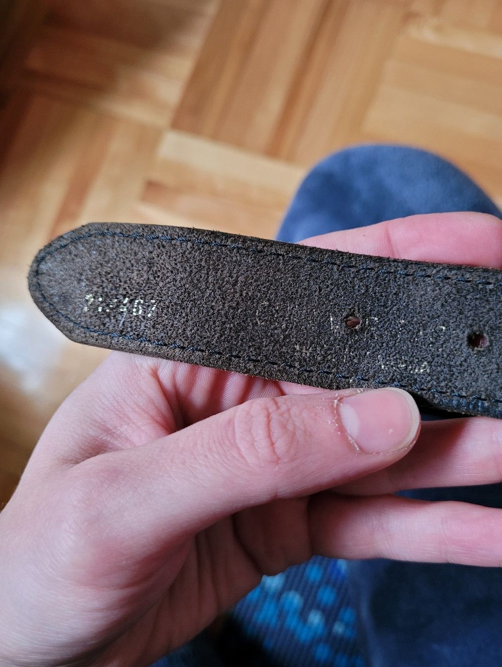 Vintage Vintage Real Leather Silver Embellished Western Belt M/L Size ONE SIZE - 3 Thumbnail