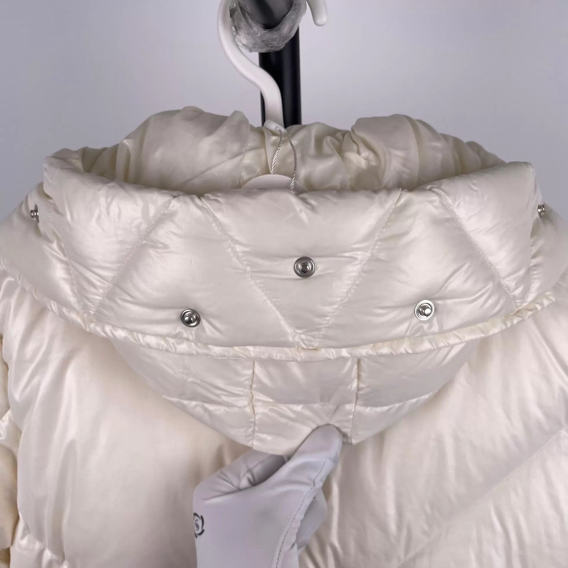 Moncler Moncler White Hooded Down Jacket Size 00 Size XXS / US 00 / IT 34 - 9 Thumbnail