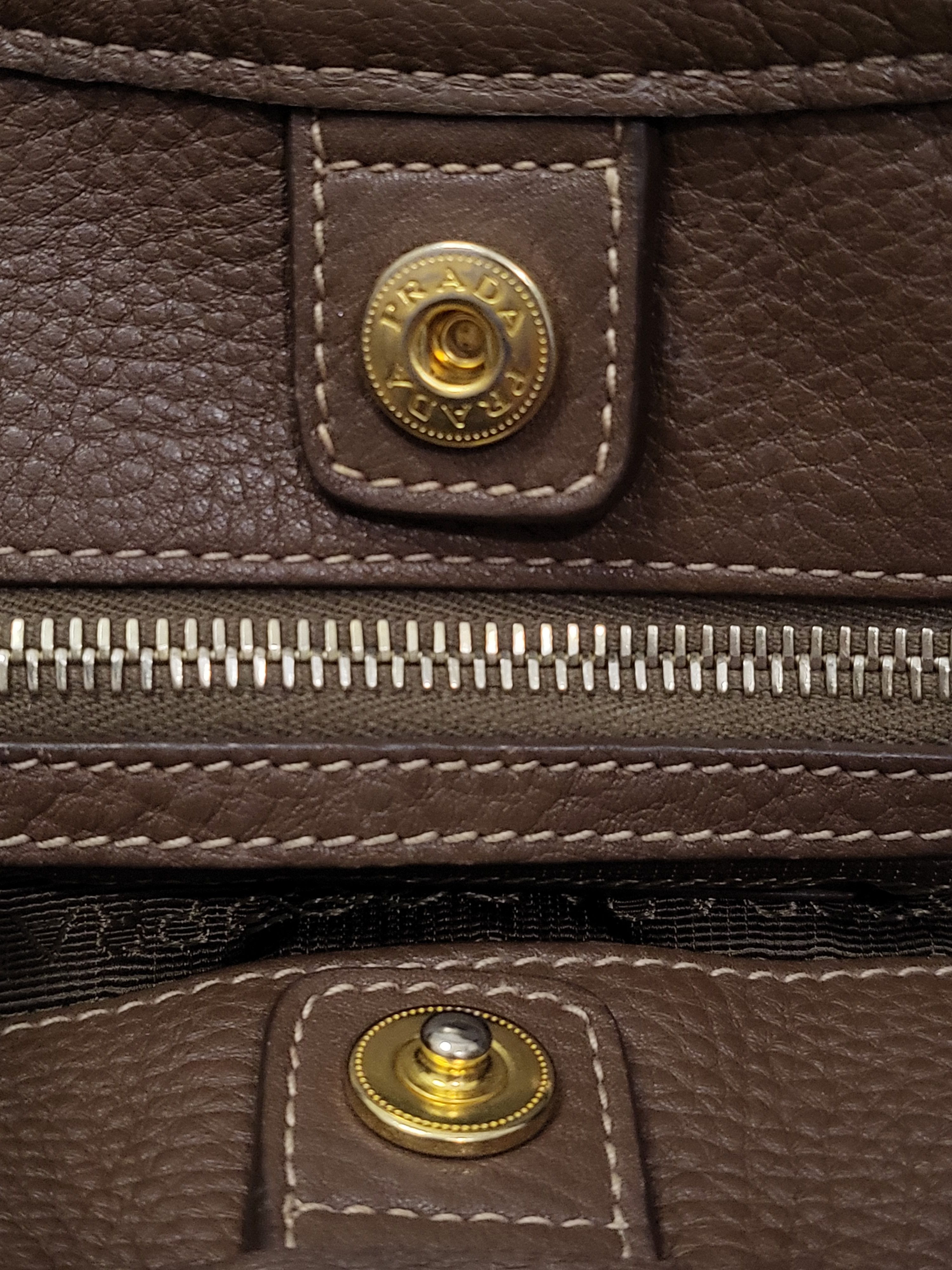 Prada Prada Brown Tessuto Satchel Size ONE SIZE - 10 Thumbnail