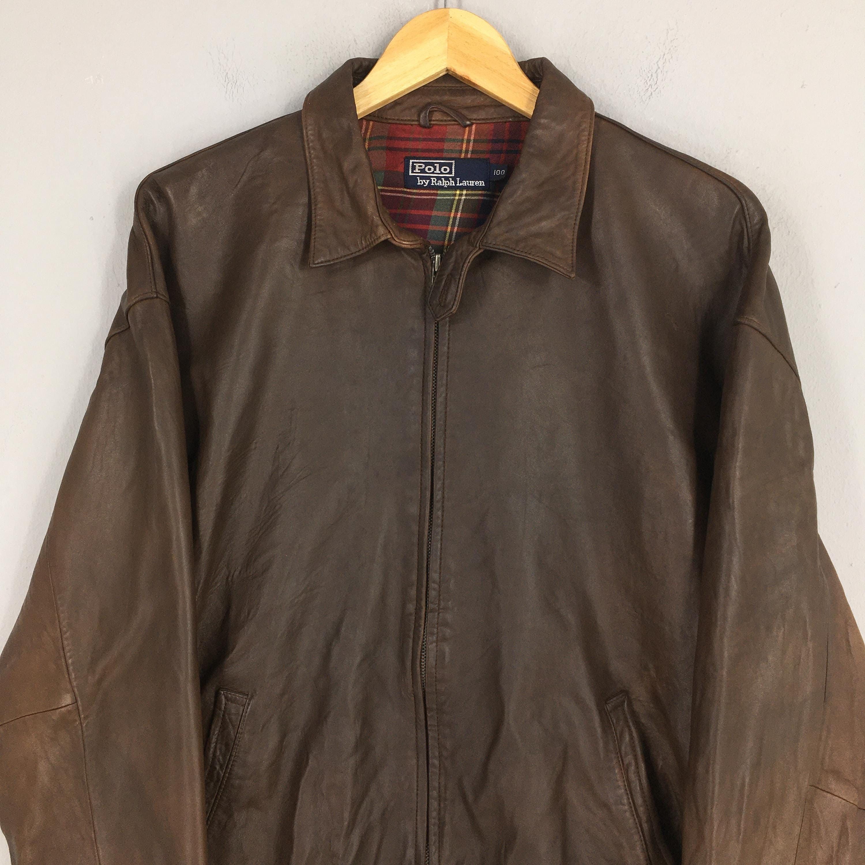 Polo Ralph Lauren Vintage Polo Ralph Lauren Leather Jacket Large Size US L / EU 52-54 / 3 - 2 Thumbnail