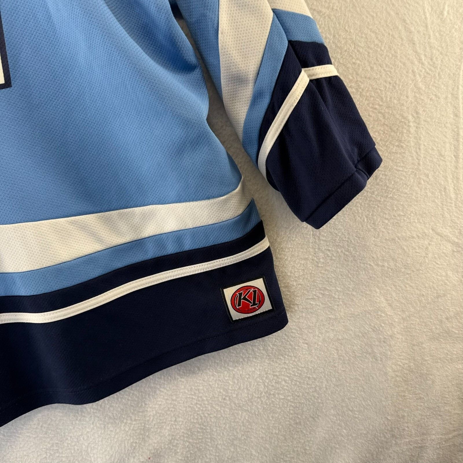 Vintage Vintage Southern Maine Wave Hockey Jersey Men's Large Blue Size US L / EU 52-54 / 3 - 10 Thumbnail