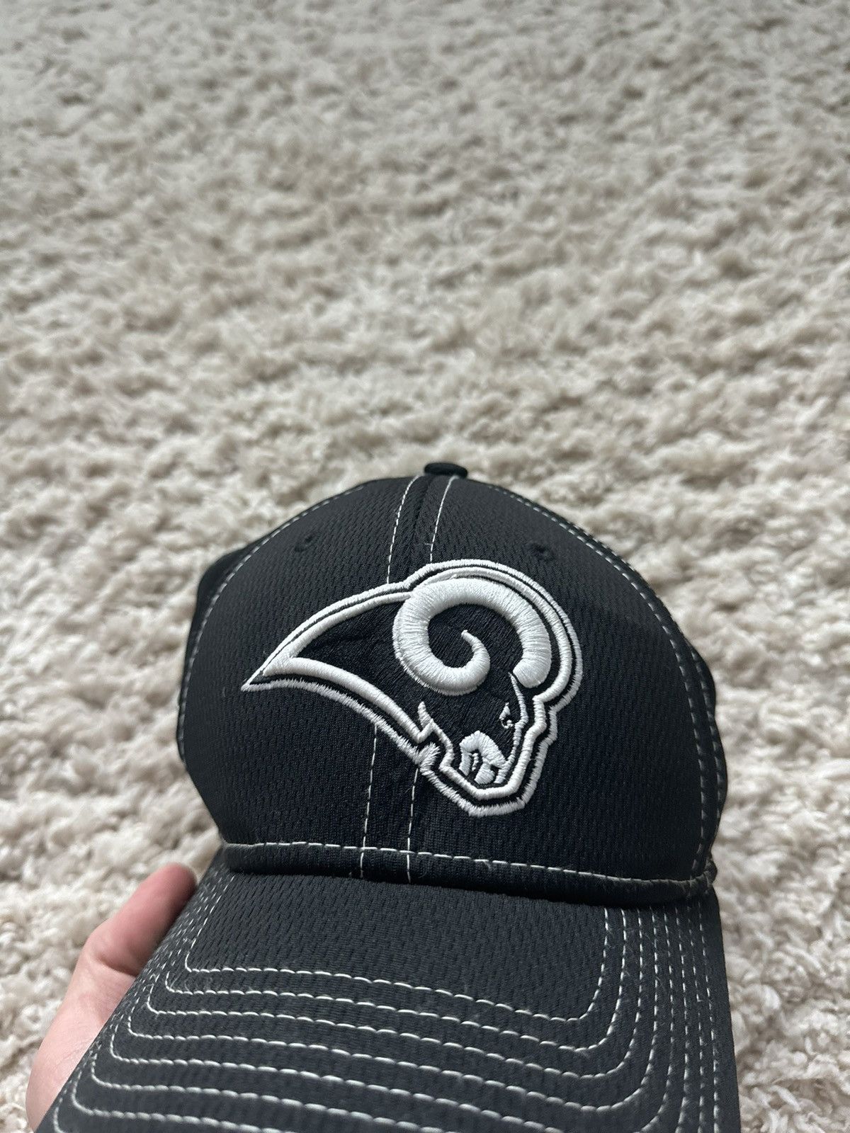 New Era New Era Los Angeles Rams Cap Black Size ONE SIZE - 2 Thumbnail
