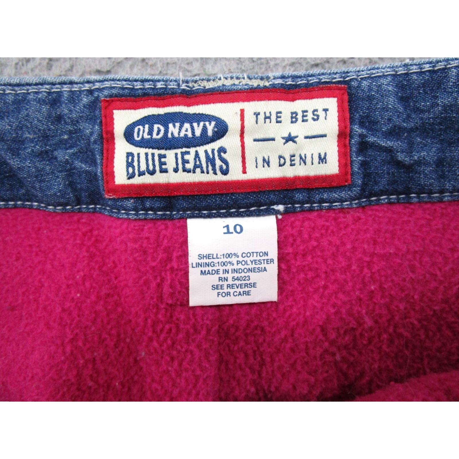 Old Navy VINTAGE Old Navy Jeans 5-Pocket Straight Blue Denim Lined Zip Regular Size 10 Womens 90s Y2K MTG Size 32" / US 10 / IT 46 - 4 Thumbnail