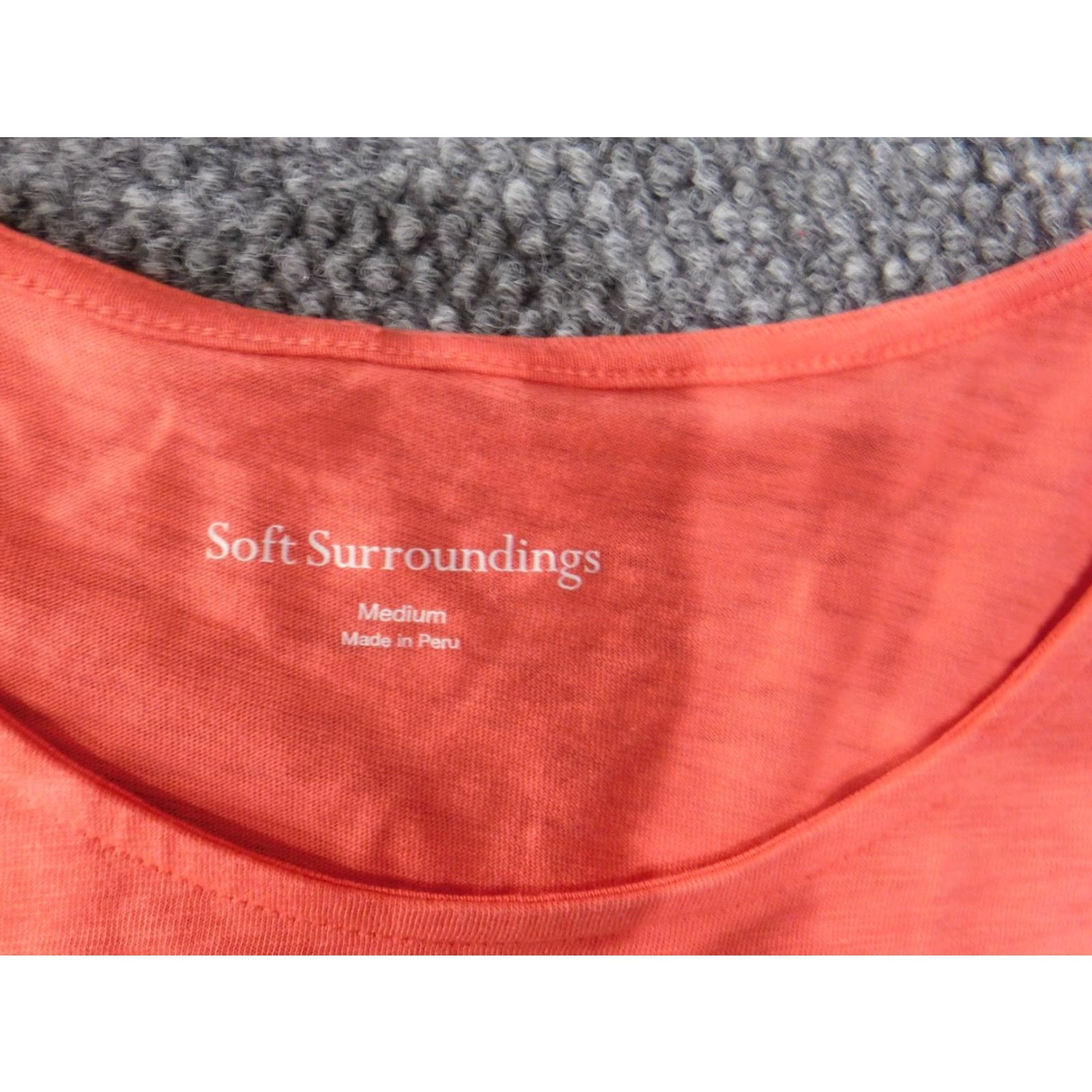 Soft Surroundings Soft Surroundings Blouse Shirt Women M Pink Cotton Knit Solid Round Neck Pullover Casual Modern Basic Pattern/Style Size M / US 6-8 / IT 42-44 - 7 Thumbnail