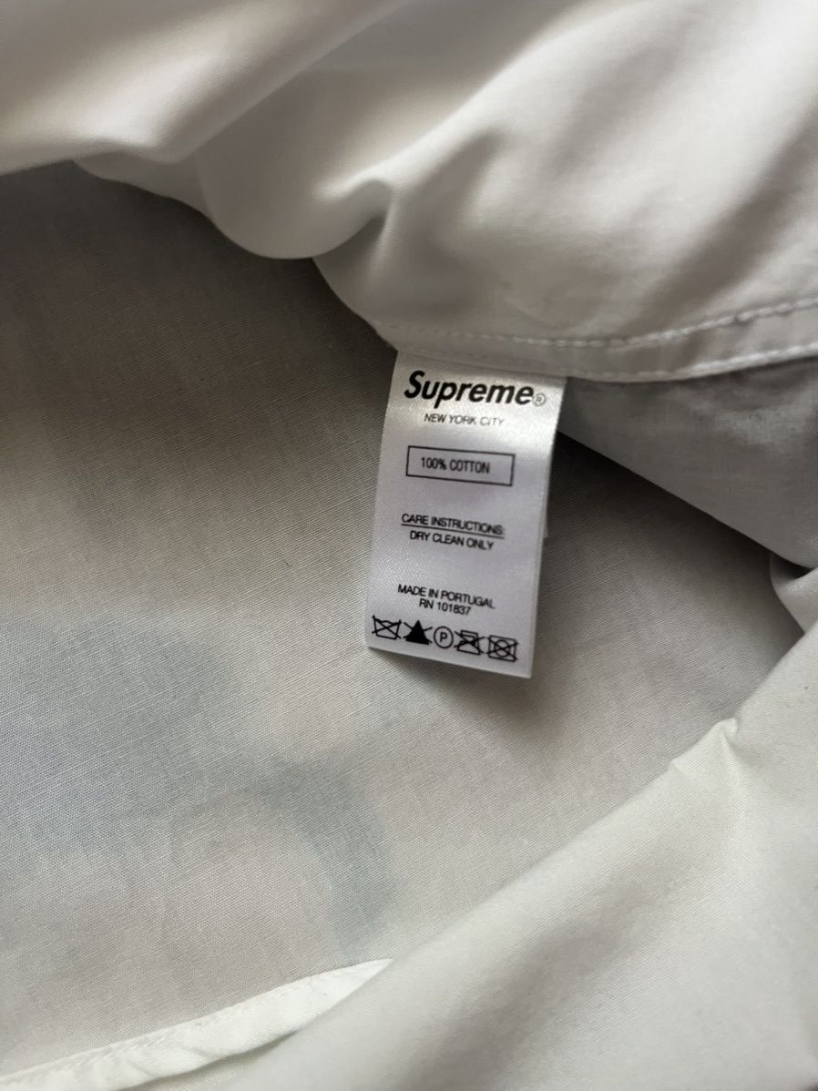 Supreme Supreme SS20 White Leigh Bowery Airbrushed Button Shirt Size US M / EU 48-50 / 2 - 5 Thumbnail