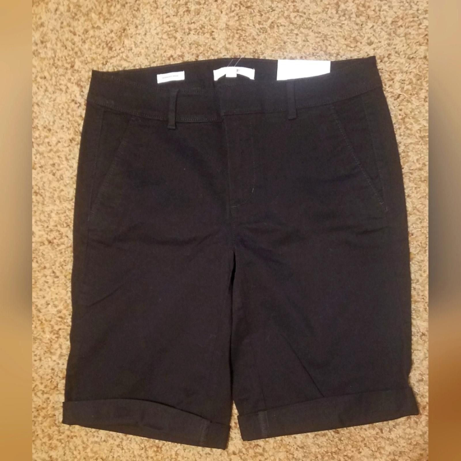 Designer NWT Loft Bermuda Shorts Black Size 4 Size 27" / US 4 / IT 40 - 1 Thumbnail