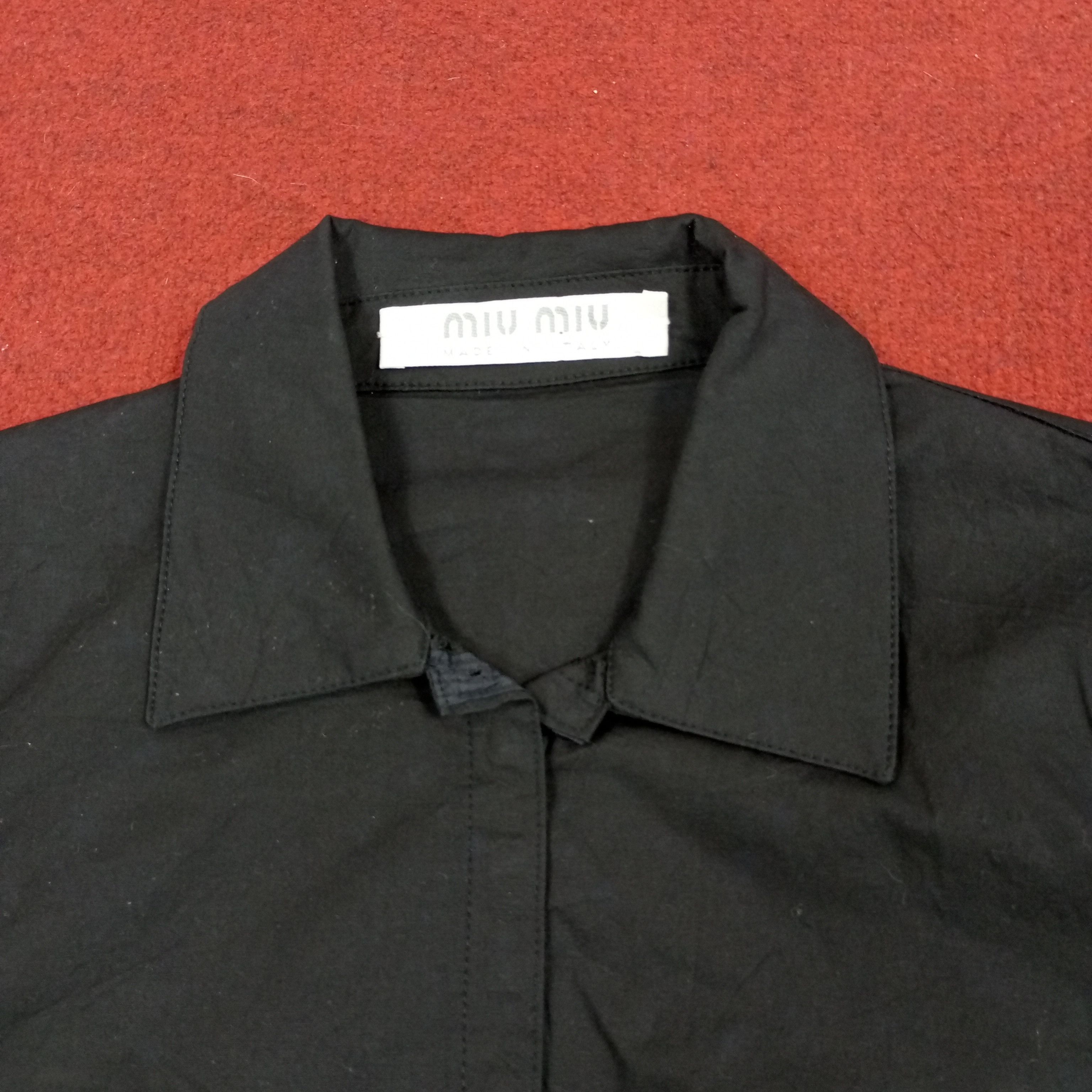 Miu Miu × Vintage Miu Miu Designer Brand Fashion Style Casual Shirt Size XXS / US 00 / IT 34 - 2 Thumbnail