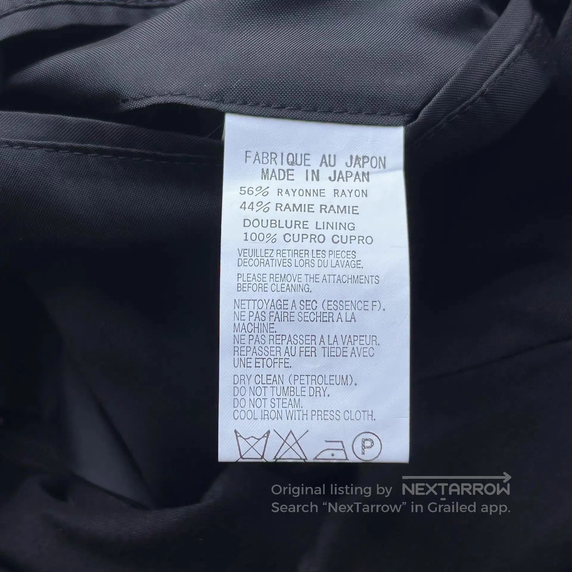 Yohji Yamamoto Black Button. Size US M / EU 48-50 / 2 - 7 Thumbnail