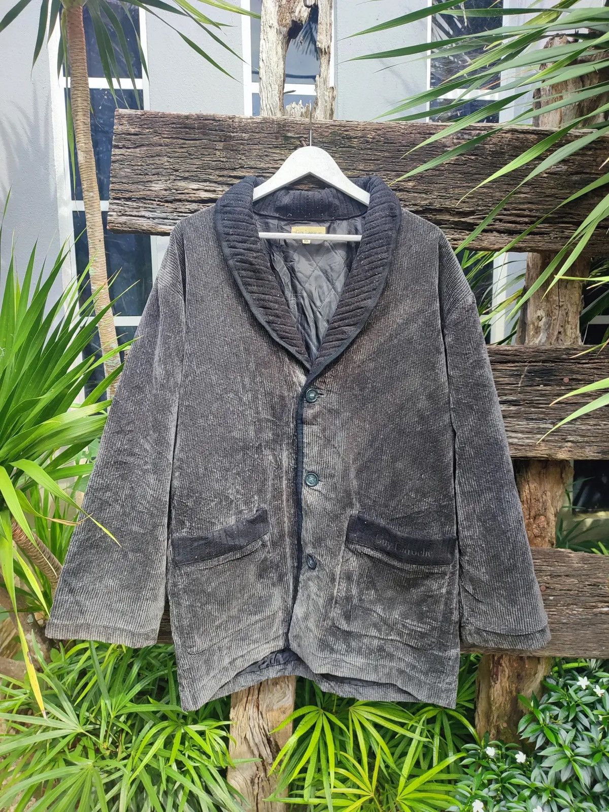 Guy Laroche Vintage Guy Laroche Lounge Jacket – Corduroy Shawl Collar Size US M / EU 48-50 / 2 - 1 Thumbnail