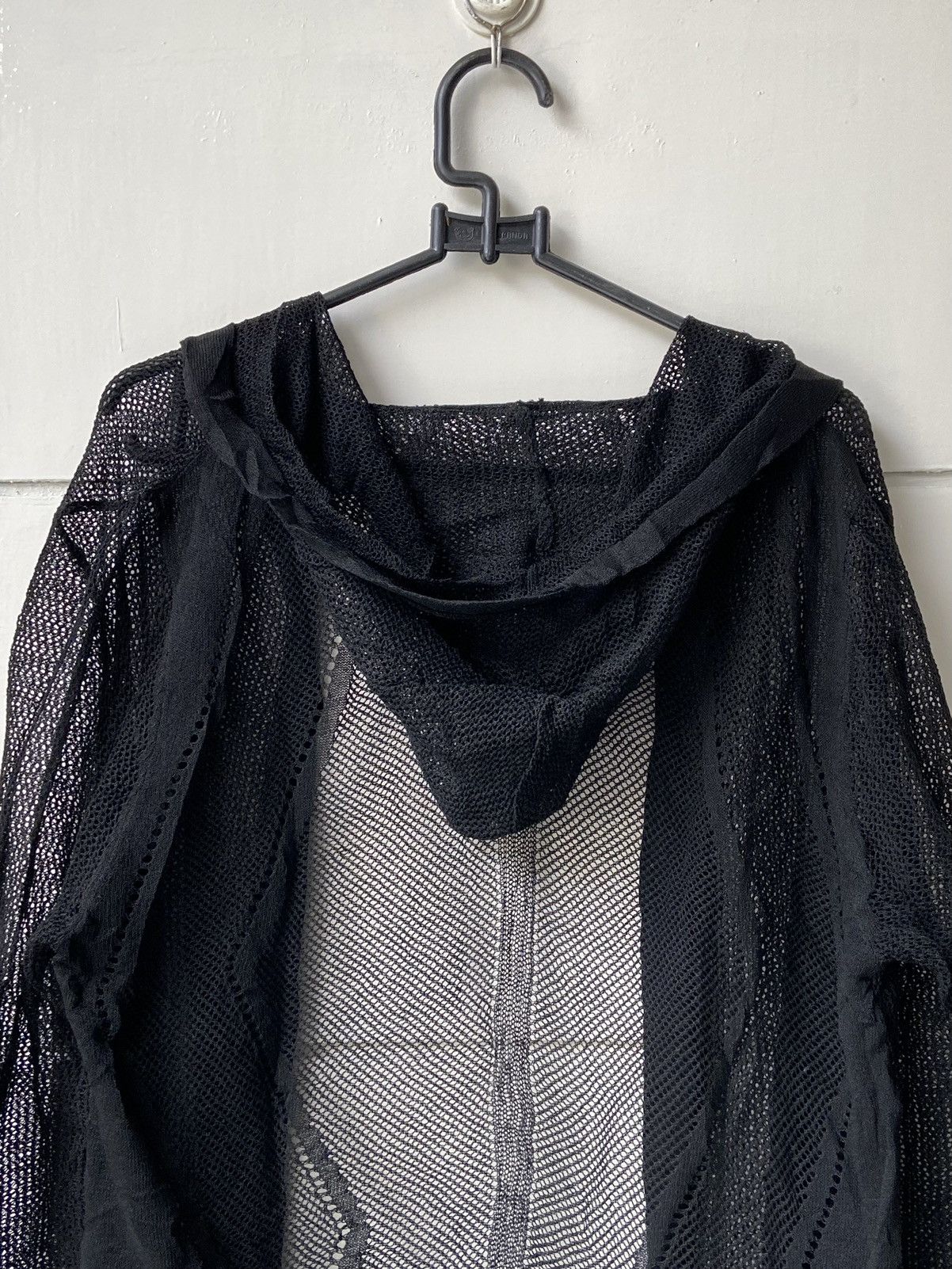 Designer LINEA FORMICA Black Mesh Cardigan Size US M / EU 48-50 / 2 - 10 Thumbnail