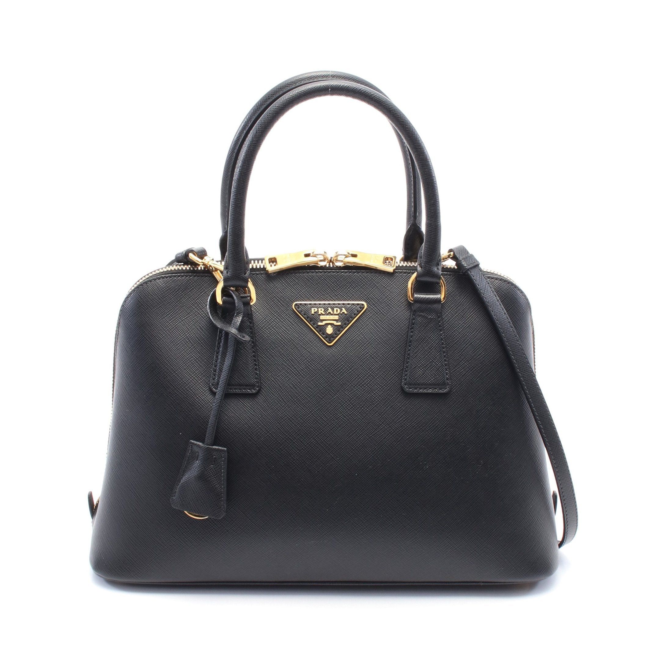 Prada Handbag Leather Black