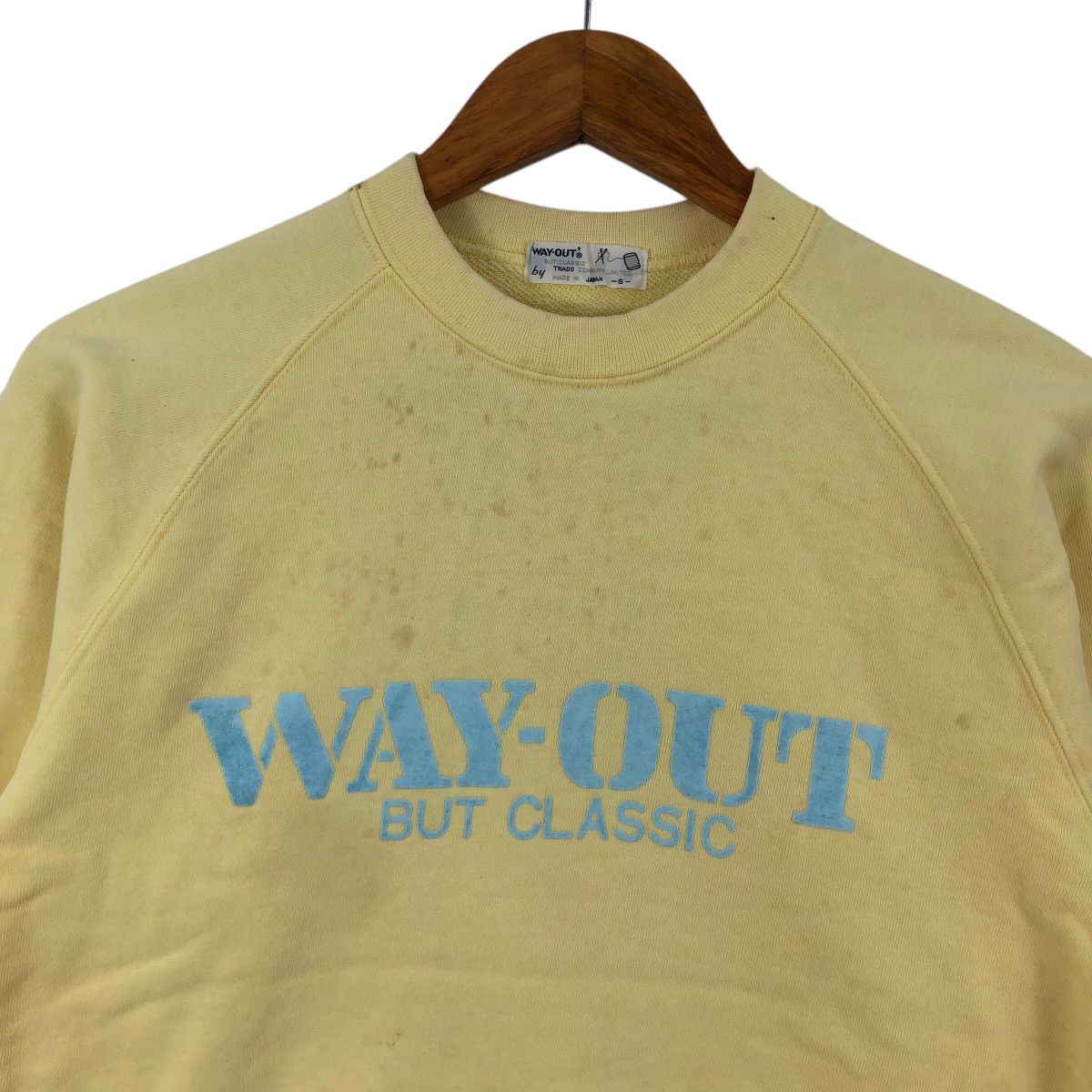 Vintage Vintage 90s WAY-OUT But Classic Sweatshirt Crewneck Vintage Size US M / EU 48-50 / 2 - 2 Thumbnail
