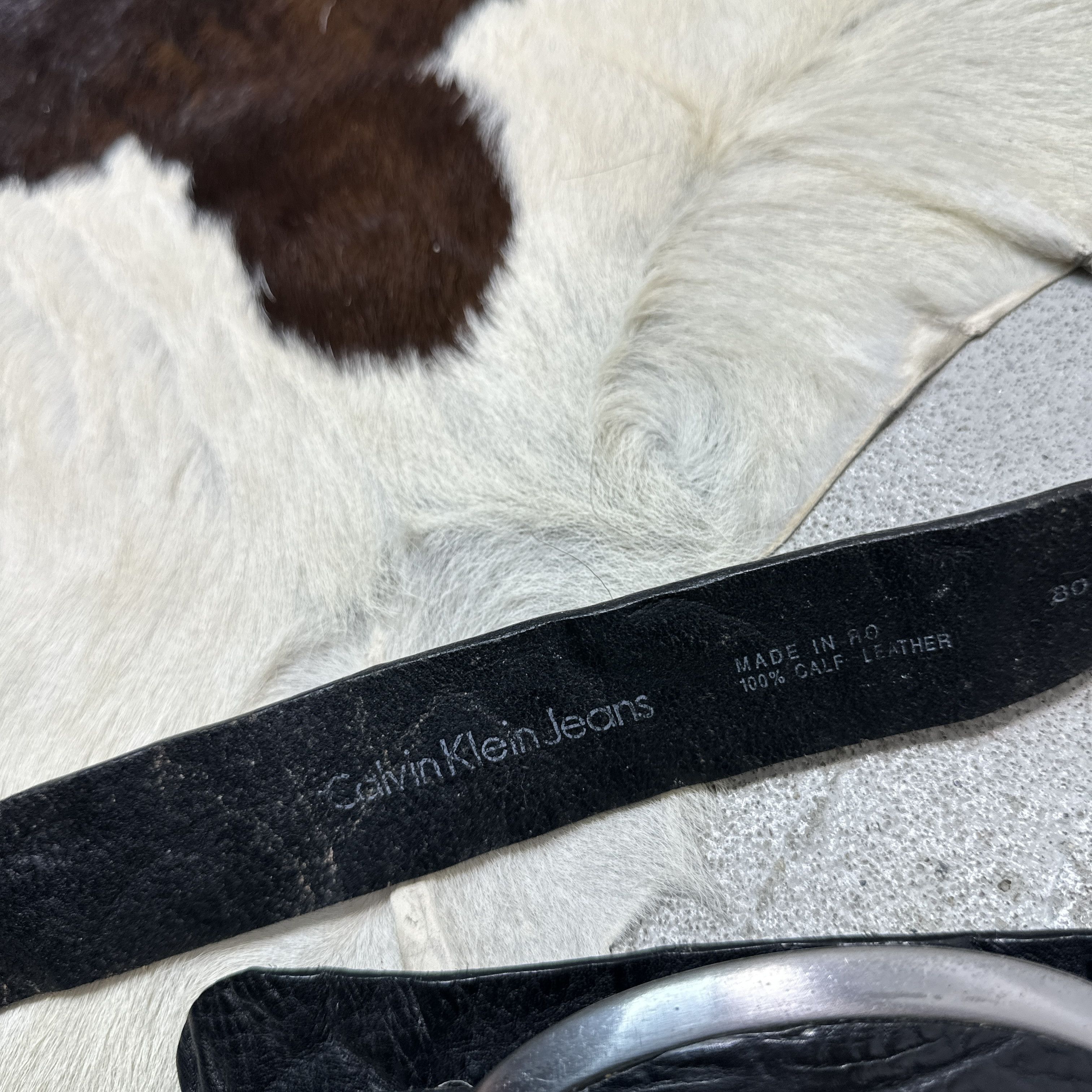 Calvin Klein Vintage Avant Garde Leather Calvin Klein 00s Belt Size ONE SIZE - 4 Thumbnail