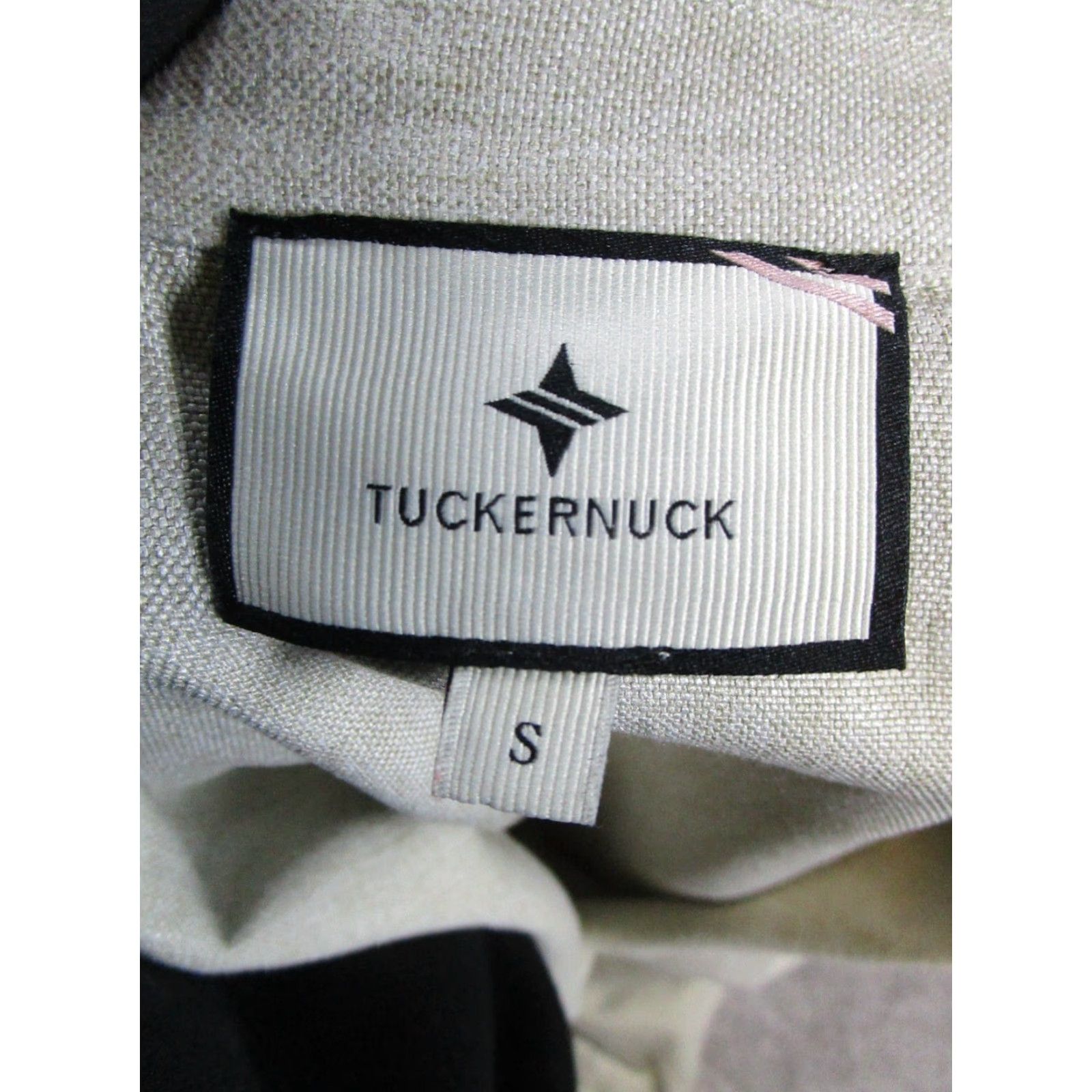Vintage Tuckernuck Coat Womens Small Beige Jacket/Coat Long Overcoat Slim Regular Polyester Lining Button Short Sleeve Size S / US 4 / IT 40 - 3 Thumbnail