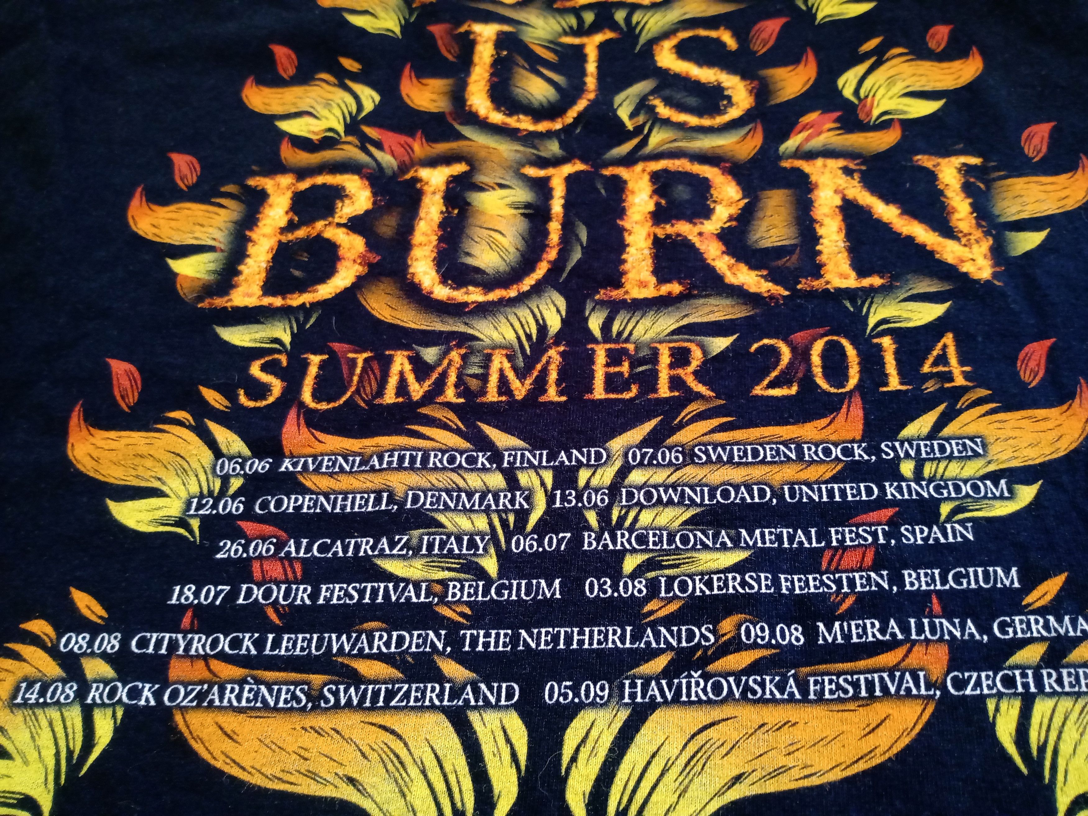 Band Tees Within Temptation Hydra Heavy Metal Shirt 2014 Summer Tour Size US XL / EU 56 / 4 - 6 Thumbnail