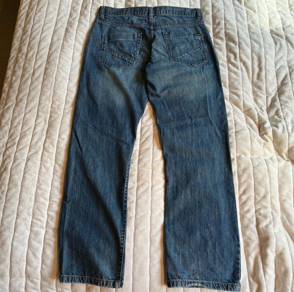Rusty × Vintage 34x34 Rusty Baggy Vintage Blue Jeans Size US 34 / EU 50 - 2 Thumbnail