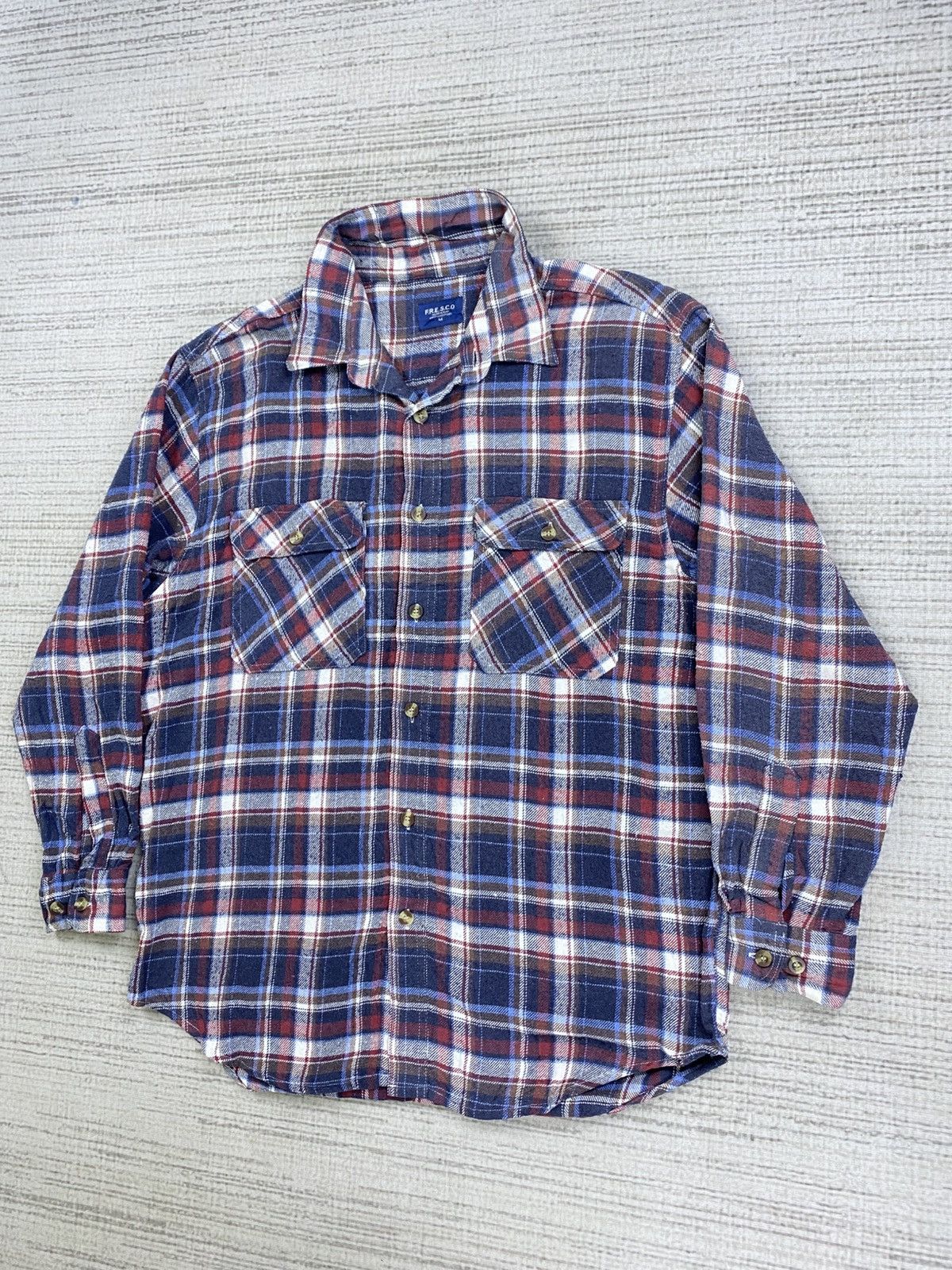 Japanese Brand × Vintage Vintage F.R.E.S.C.O Multicolour Plaid Button Ups Shirt Size US M / EU 48-50 / 2 - 3 Thumbnail
