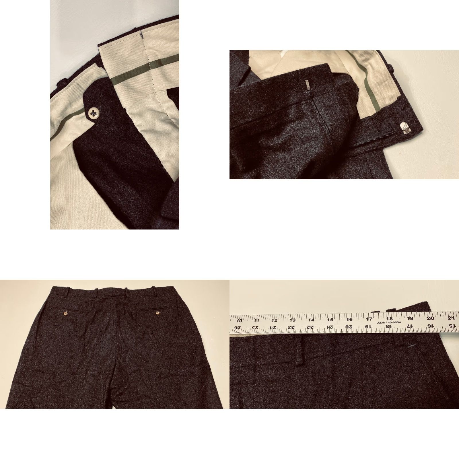 Orvis Orvis Pants Dress Slacks 40x30 Black Wool & Cashmere Size US 40 / EU 56 - 8 Thumbnail