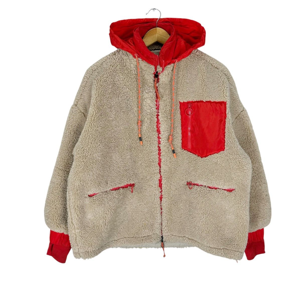 Japanese Brand × Zara ☀️ZARA DEEP PILE RETRO FLEECE HOODIE JACKET Size S / US 4 / IT 40 - 3 Thumbnail